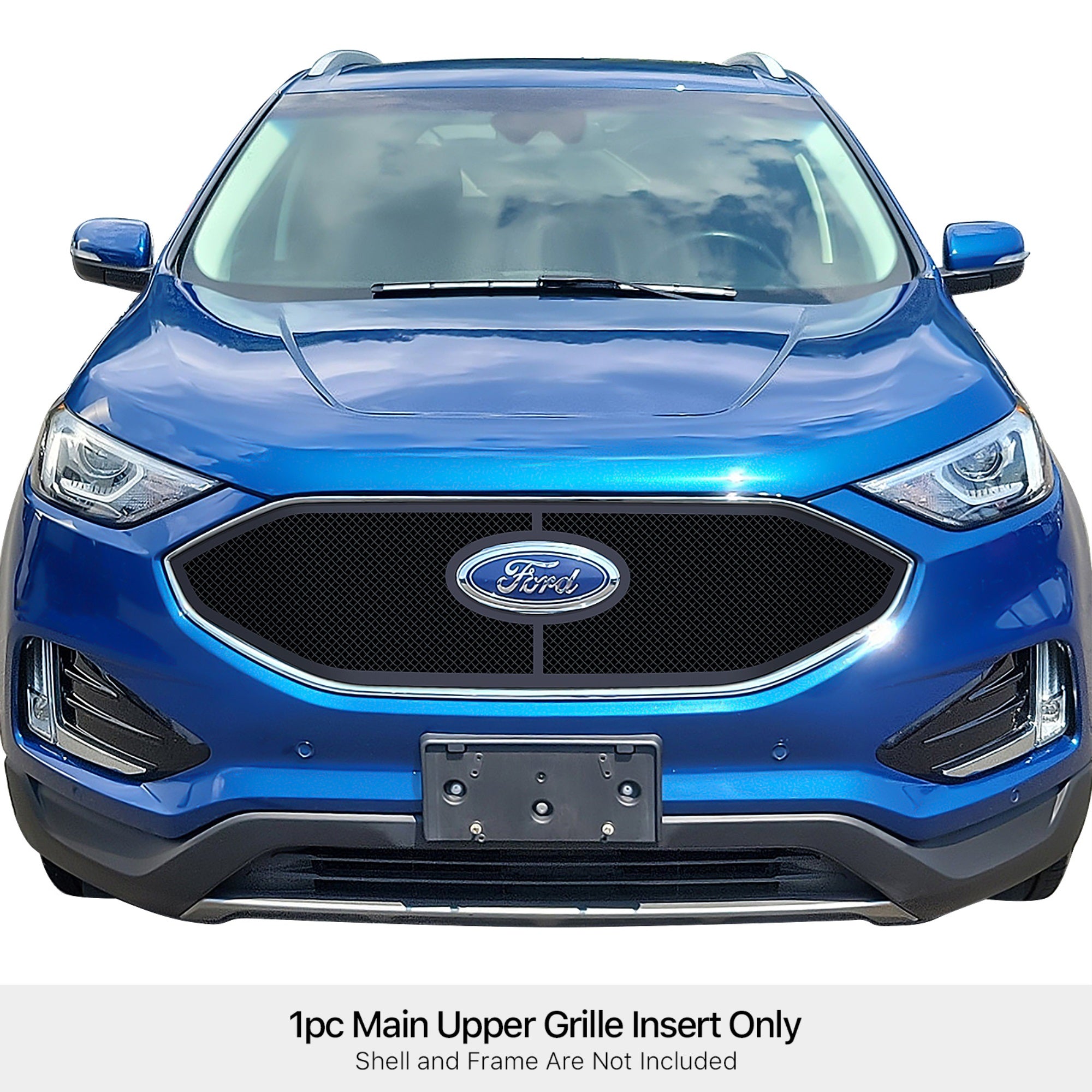Stainless Steel Main Upper Black Wire Mesh Grille 2019-2022 Ford Edge Not For ST&ST-Line/2023-2024 Ford Edge Titanium