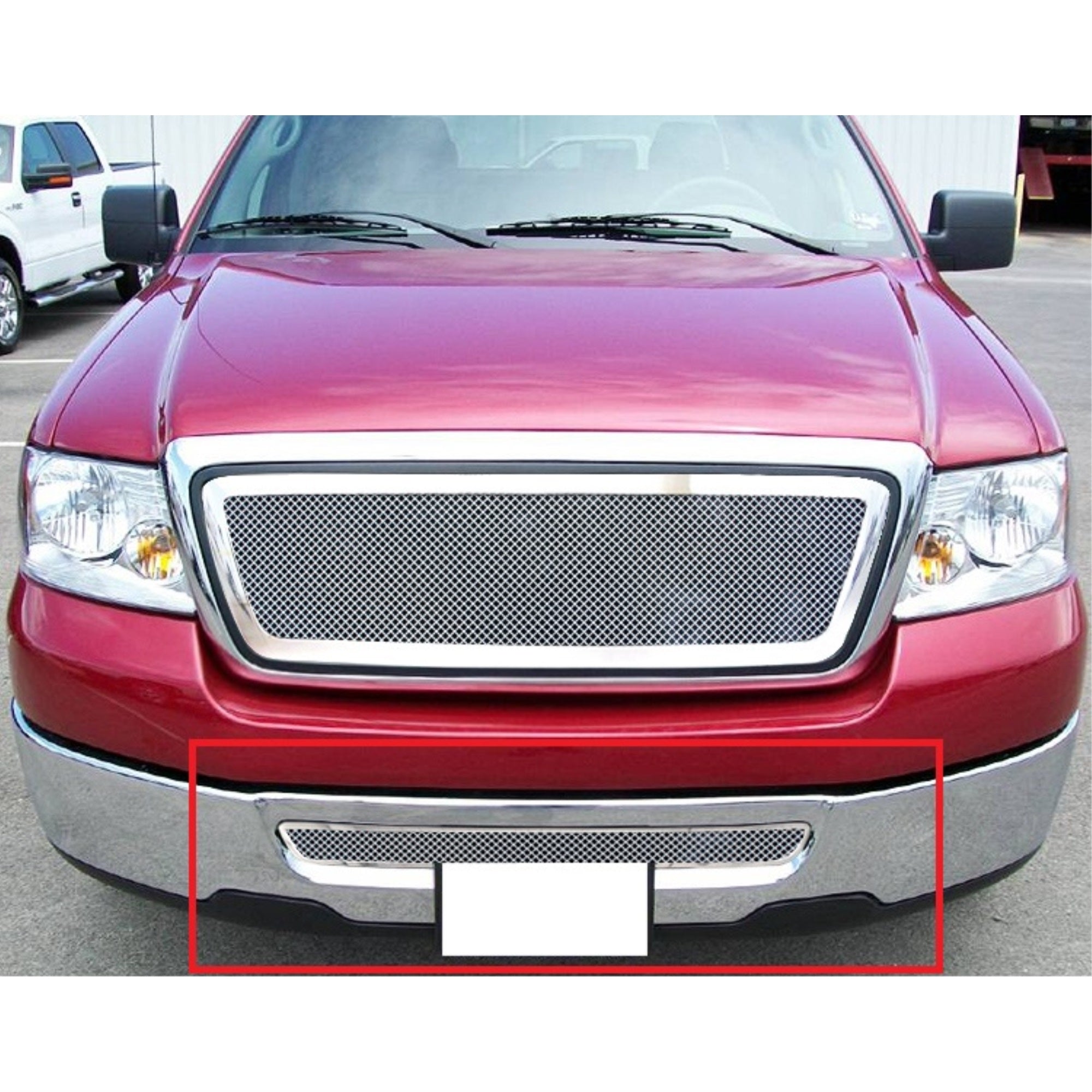 2004-2005 Ford F-150 Stainless Steel Polished Finish 1.8 Mm Wire Mesh Mesh Grille