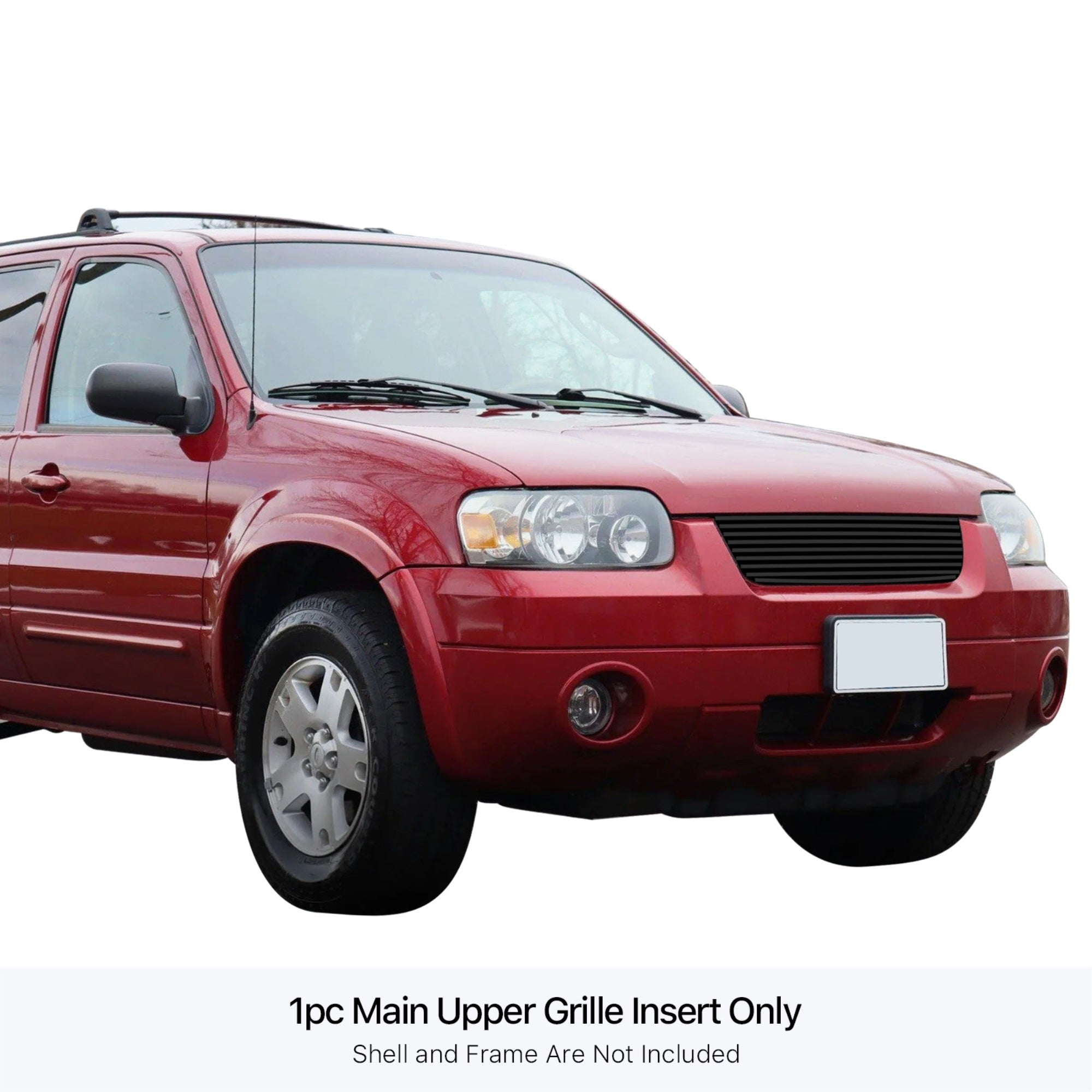 Stainless Steel Main Upper Black Stainless Steel Billet Grille 2005-2007 Ford Escape