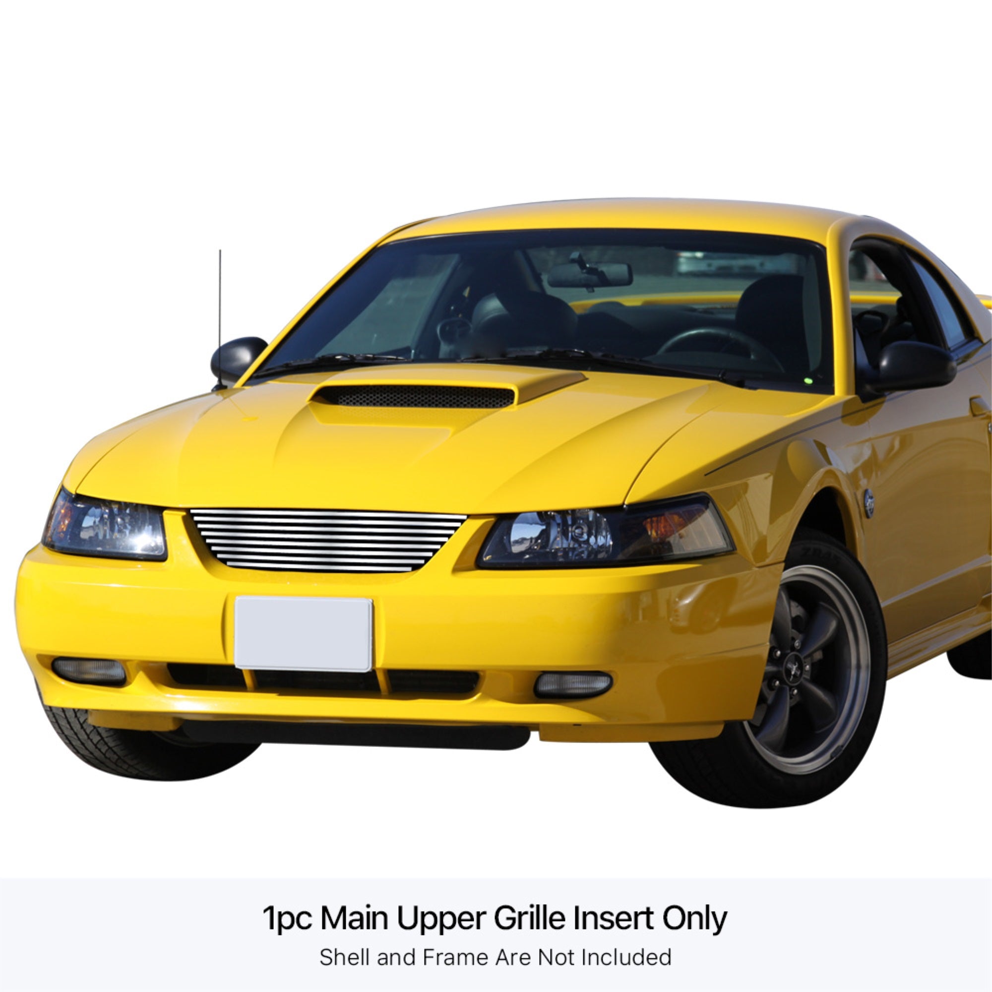 Stainless Steel Main Upper Stainless Steel Billet Grille 1999-2004 Ford Mustang