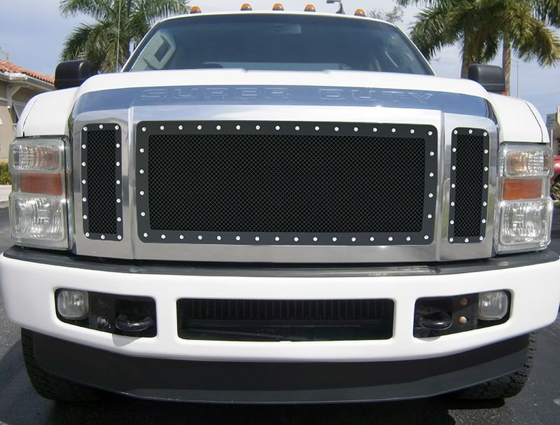 2008-2010 Ford F-250 Xlt/Lariat/King Ranch/2008-2010 Ford F-350 Xlt/Lariat/King Ranch/2008-2010 Ford F-450 Xlt/Lariat/King Ranch/2008-2010 Ford F-550 Xlt/Lariat/King Ranch Main Upper Rivet Grille