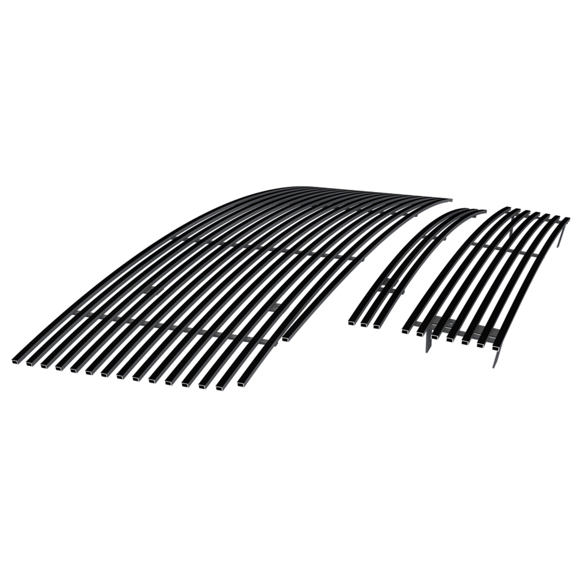2007-2013 GMC Sierra 1500 8X6 HORIZONTAL BILLET Black Stainless Steel Billet Grille