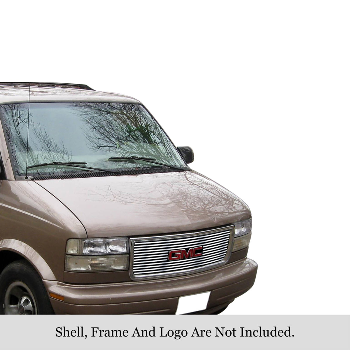 1995-2005 Gmc Safari Van 304 Stainless Steel Polished Finish 8X6 Horizontal Billet Stainless Steel Billet Grille