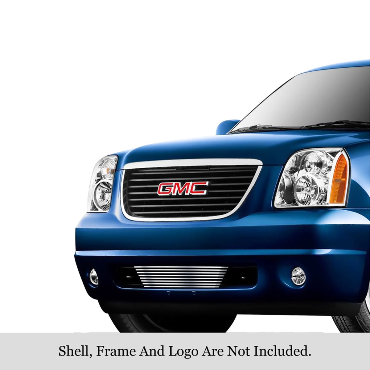 2007-2014 Gmc Yukon Tow Hook Show Not For Hybrid Model/2007-2014 Gmc Yukon Xl Tow Hook Show Not For Hybrid Model Stainless Steel Silver Hairline Finish Finish 8X6 Horizontal Billet Stainless Steel Billet Grille