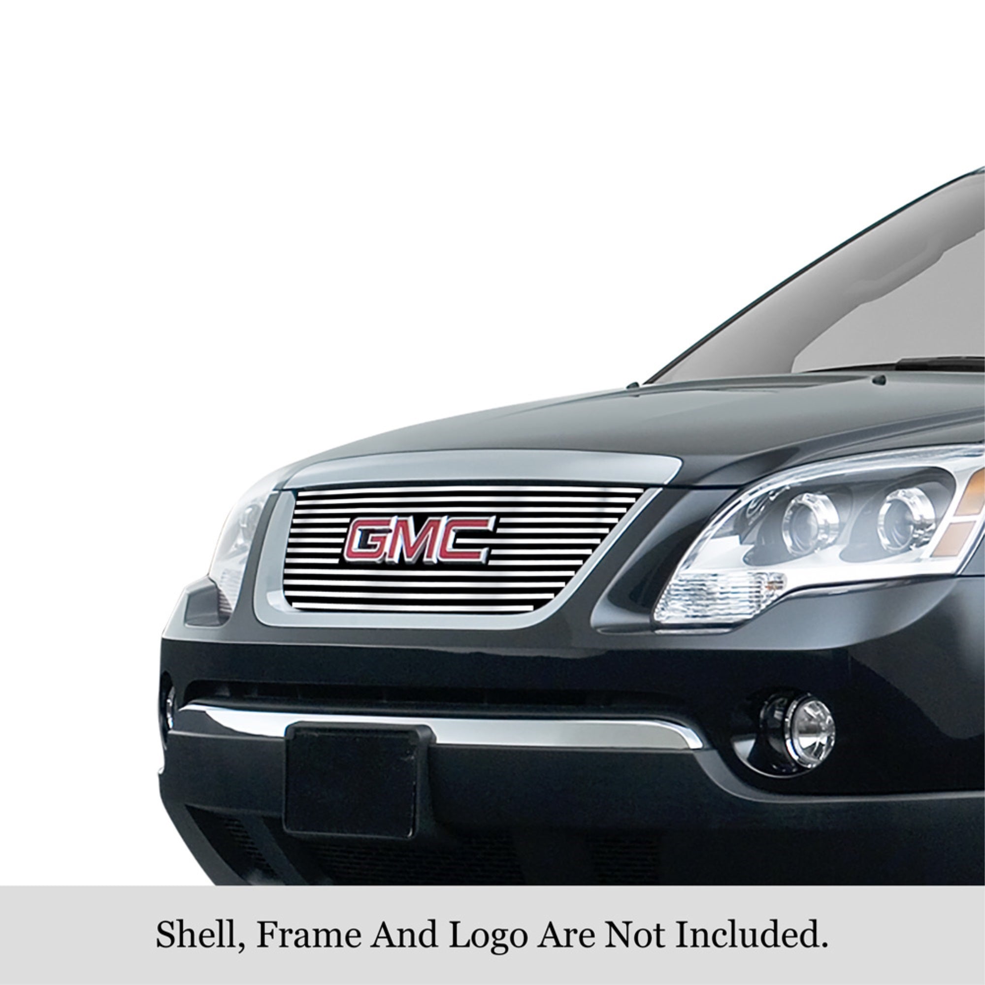 2007-2012 Gmc Acadia 304 Stainless Steel Polished Finish 8X6 Horizontal Billet Stainless Steel Billet Grille