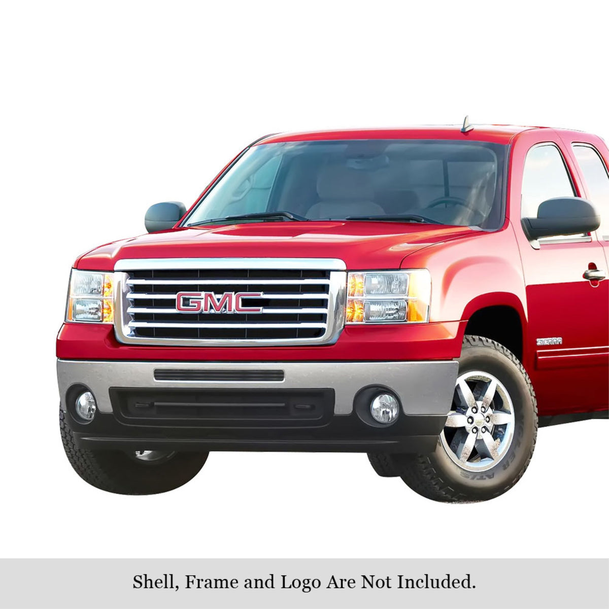 2007-2013 Gmc Sierra 1500 /2007-2013 Gmc Sierra 1500 /2007-2013 Gmc Sierra 1500 /2007-2013 Gmc Sierra 1500 Stainless Steel Black Powder Coated Finish 8X6 Horizontal Billet Black Stainless Steel Billet Grille