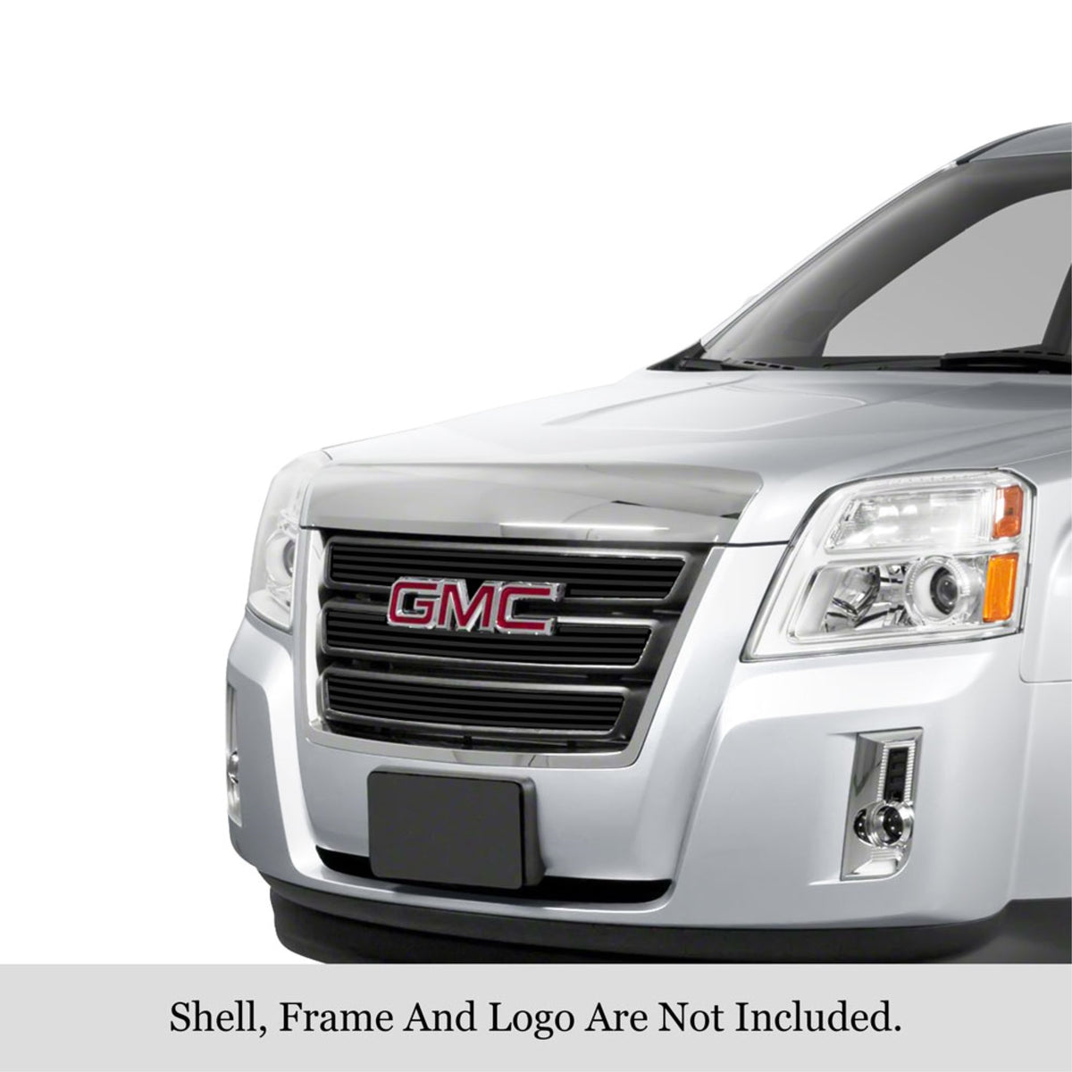 2010-2015 Gmc Terrain Not For Denali Stainless Steel Black Powder Coated Finish 8X6 Horizontal Billet Black Stainless Steel Billet Grille