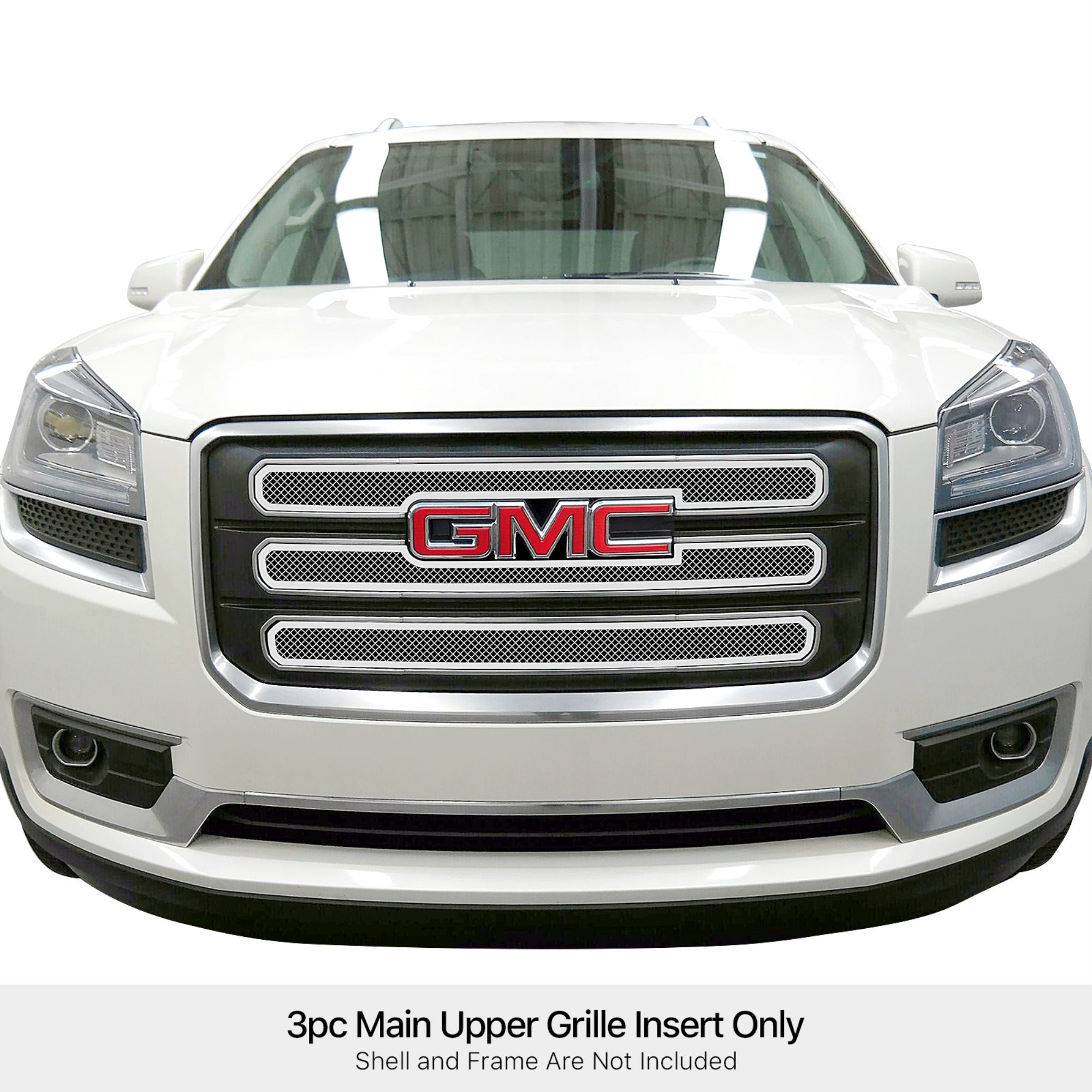 2013-2016 Gmc Acadia Sle With Logo Show Stainless Steel Polished Finish 1.8 Mm Wire Mesh Mesh Grille