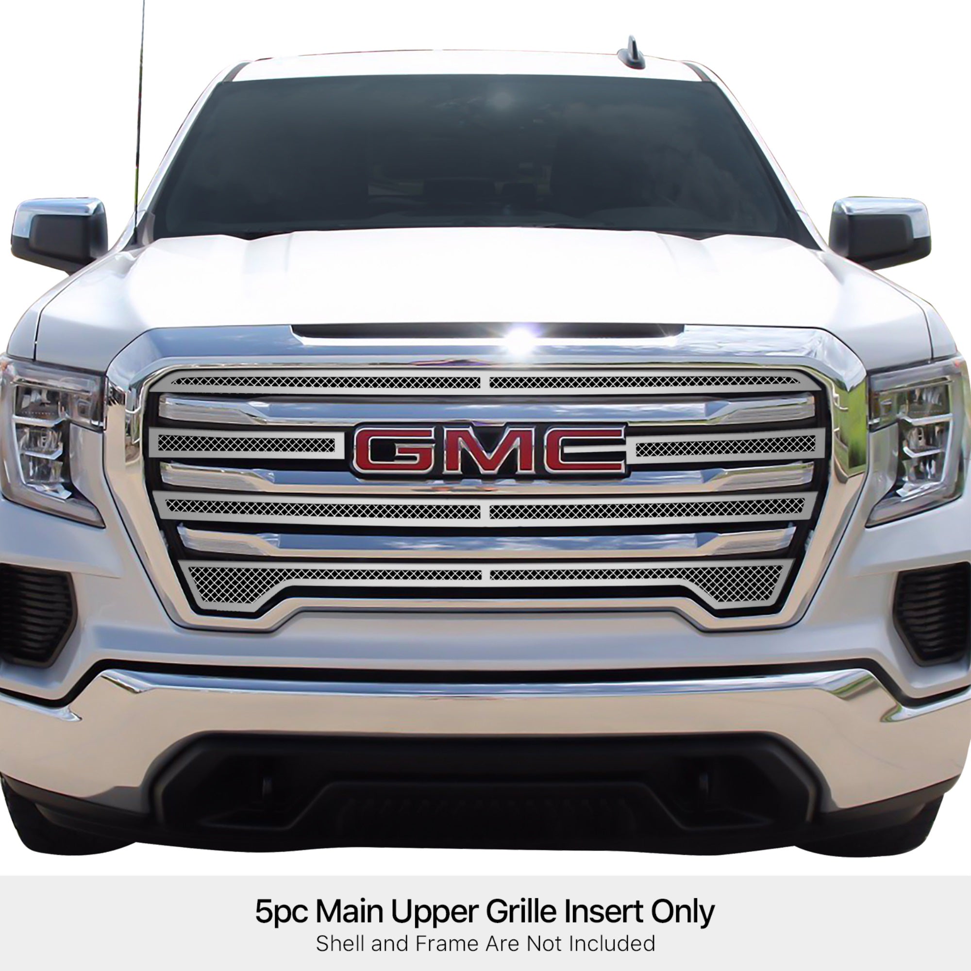 Stainless Steel Main Upper Mesh Grille 2019-2021 GMC Sierra 1500 SLE/ 2019-2021 GMC Sierra 1500 Elevation