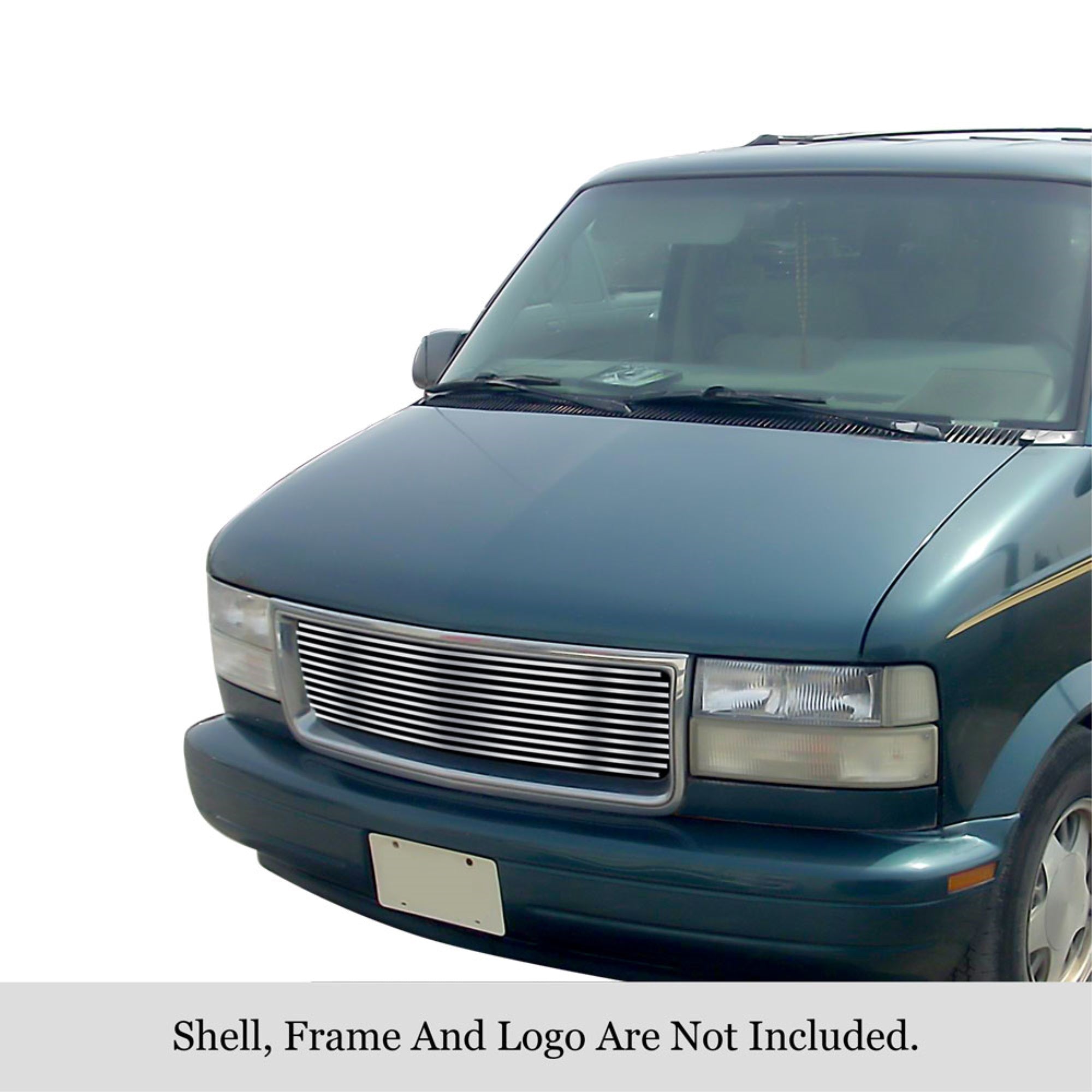 1995-2005 Gmc Safari Van 304 Stainless Steel Polished Finish 8X6 Horizontal Billet Stainless Steel Billet Grille