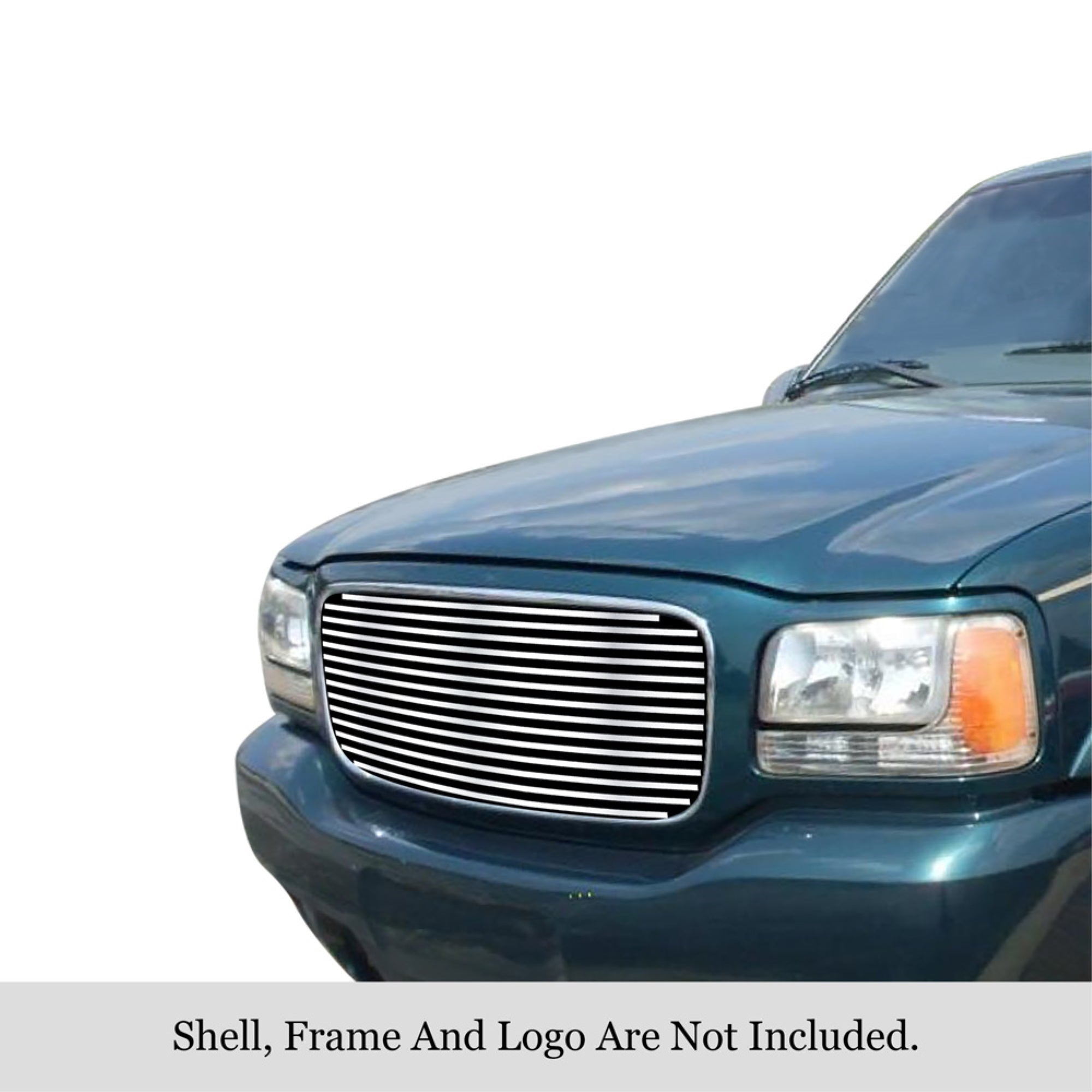 1998-2000 Gmc Yukon Denali 304 Stainless Steel Polished Finish 8X6 Horizontal Billet Stainless Steel Billet Grille