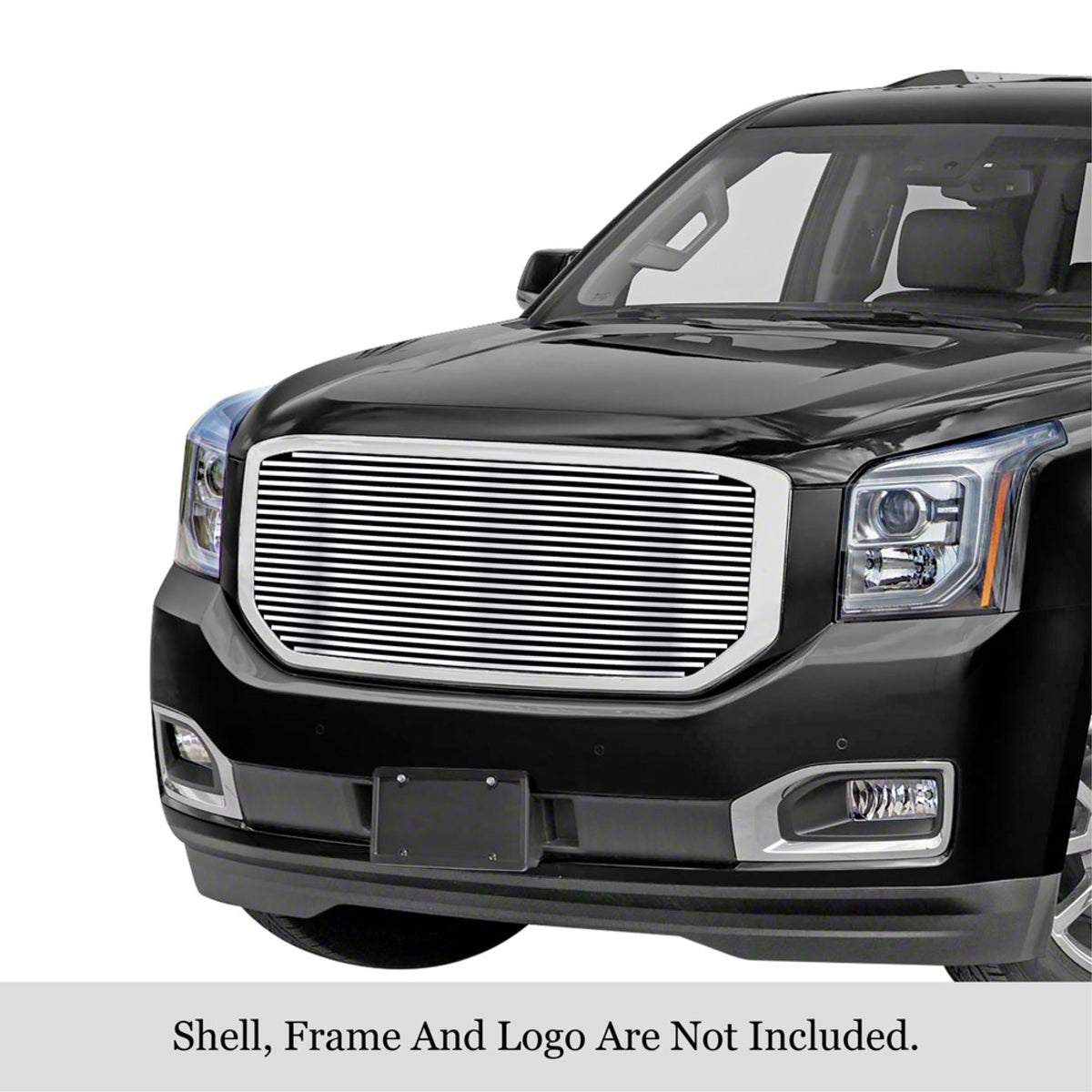 2015-2020 Gmc Yukon/2015-2020 Gmc Yukon Denali 304 Stainless Steel Polished Finish 8X6 Horizontal Billet Stainless Steel Billet Grille