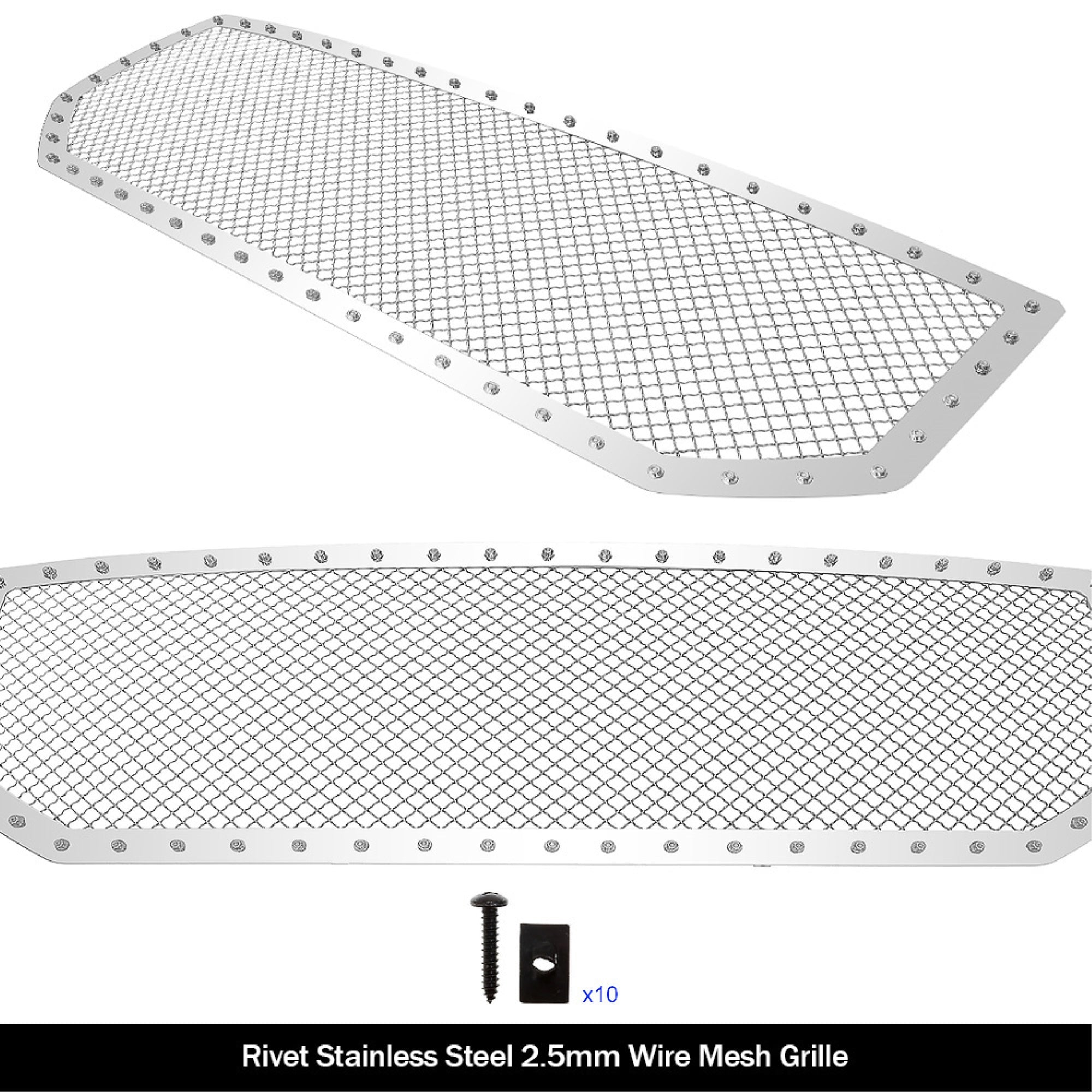 2016-2018 Gmc Sierra 1500 2.5 Mm Wire Mesh Rivet Grille