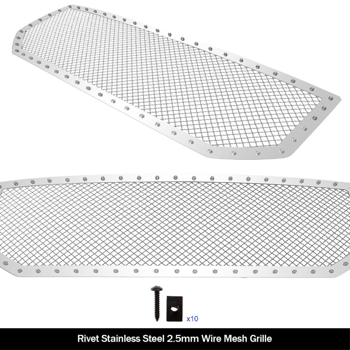 2016-2018 Gmc Sierra 1500 2.5 Mm Wire Mesh Rivet Grille