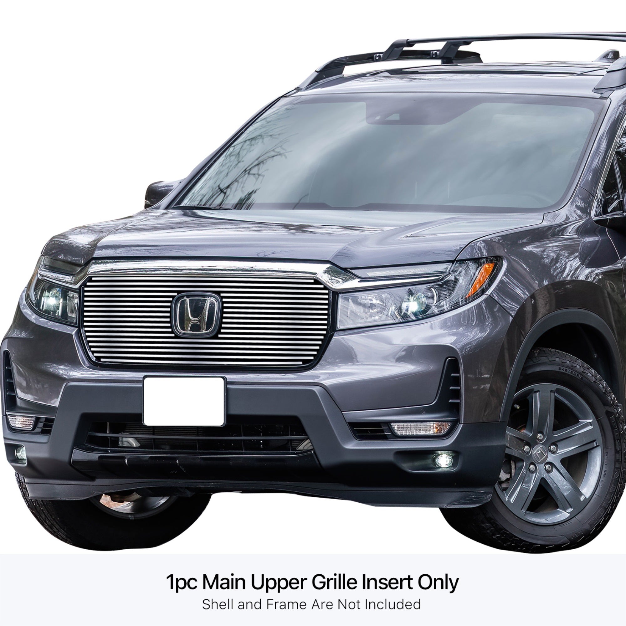 Stainless Steel Main Upper Stainless Steel Billet Grille 2021-2025 Honda Ridgeline Not For Hpd Grille