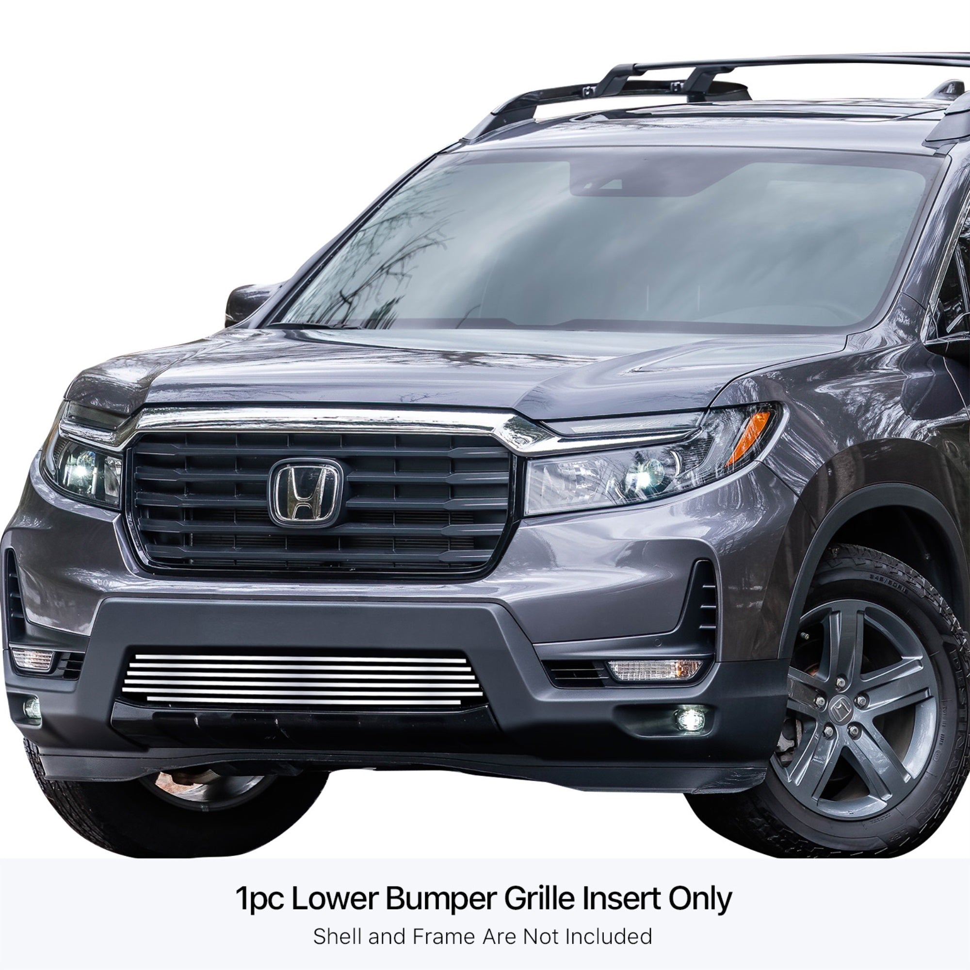 Stainless Steel Lower Bumper Stainless Steel Billet Grille 2021-2025 Honda Ridgeline