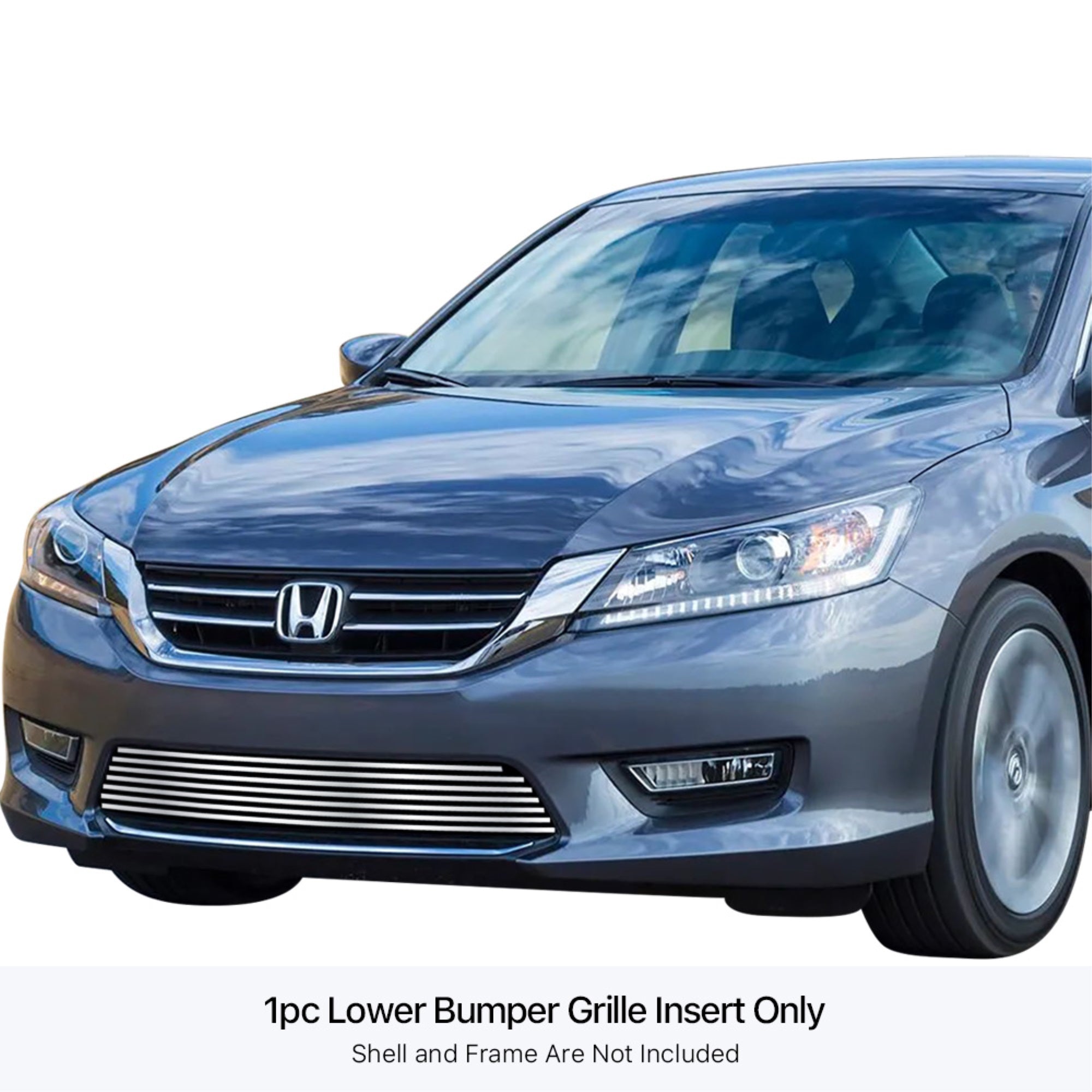 Stainless Steel Lower Bumper Stainless Steel Billet Grille 2013-2015 Honda Accord Sedan