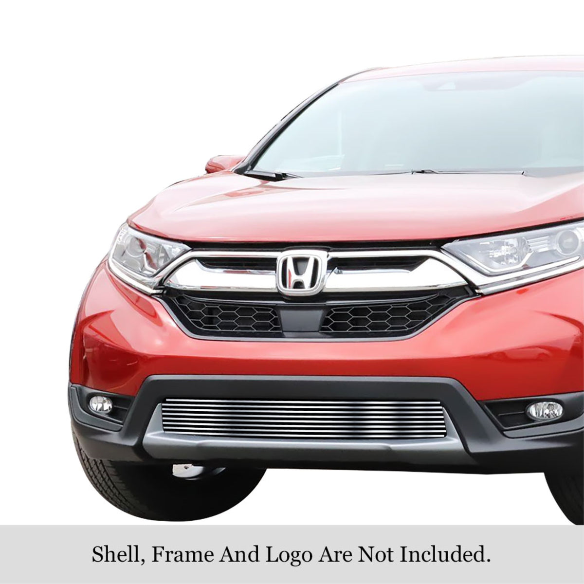 2017-2019 Honda Cr-V 304 Stainless Steel Polished Finish 8X6 Horizontal Billet Stainless Steel Billet Grille