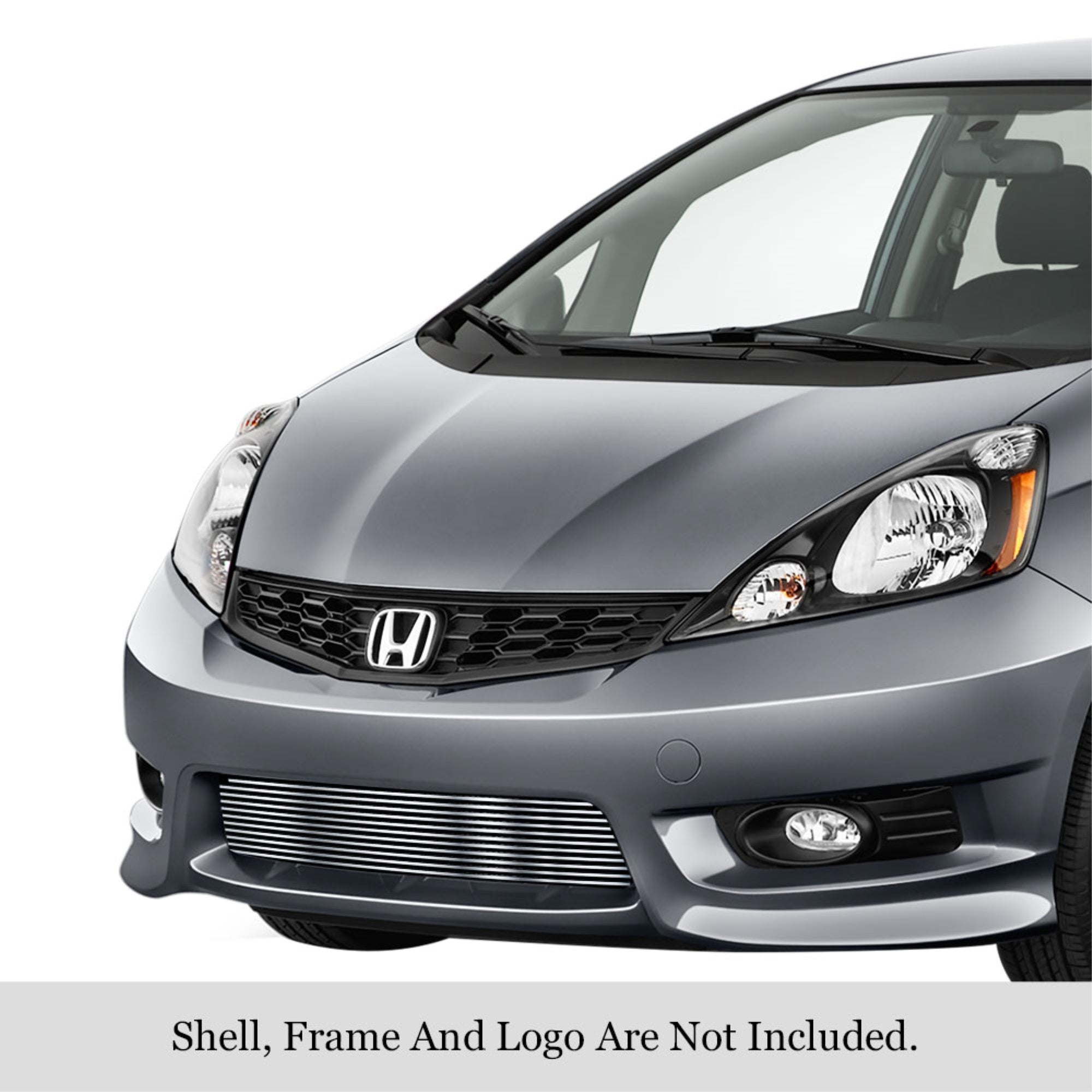 2012-2013 Honda Fit Sport 304 Stainless Steel Polished Finish Horizontal Billet Stainless Steel Billet Grille