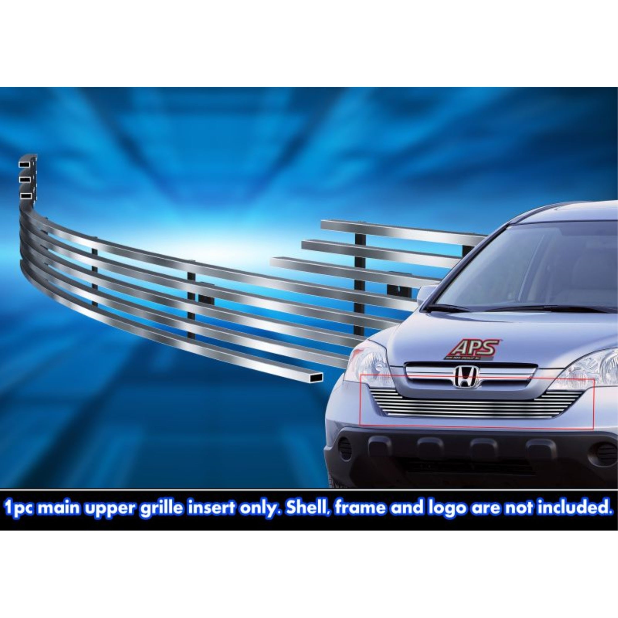 Stainless Steel Lower Bumper Stainless Steel Billet Grille 2007-2009 Honda Cr-V