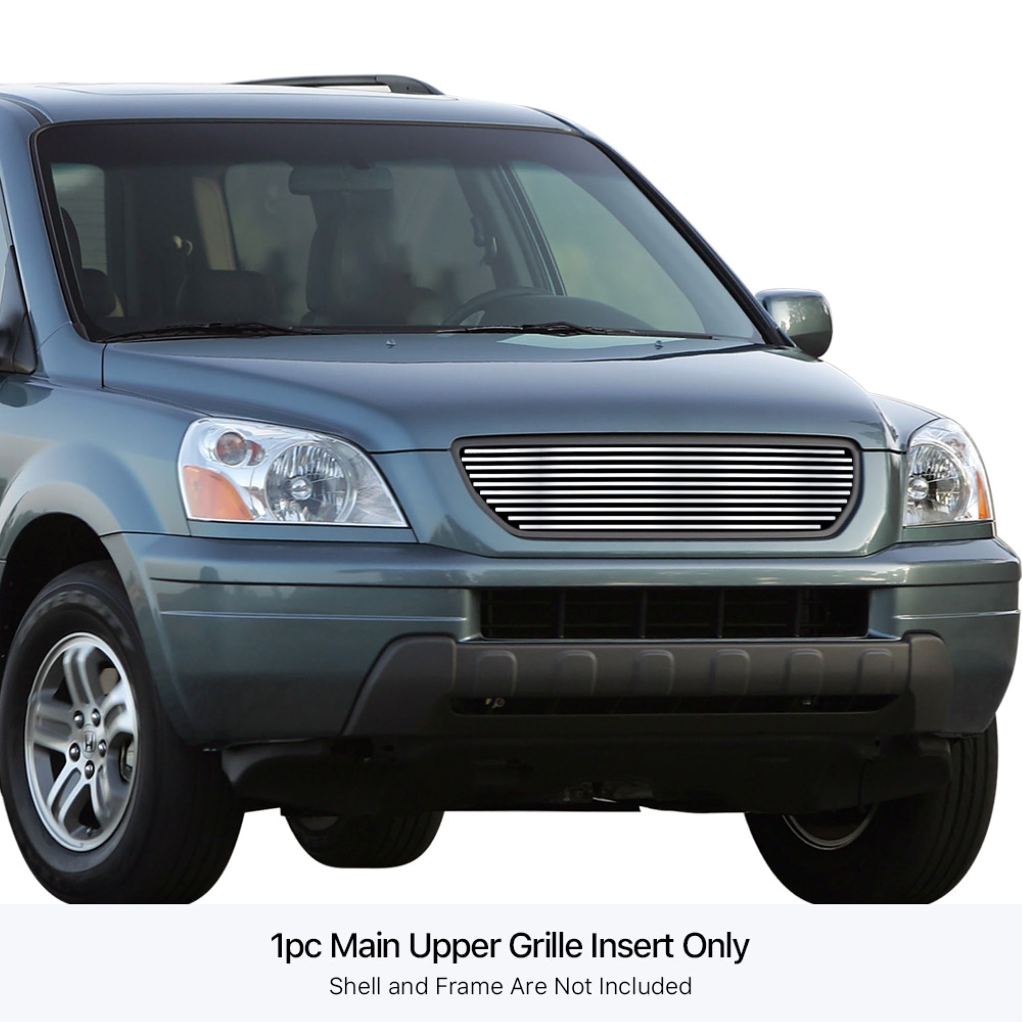 Stainless Steel Main Upper Stainless Steel Billet Grille 2003-2005 Honda Pilot