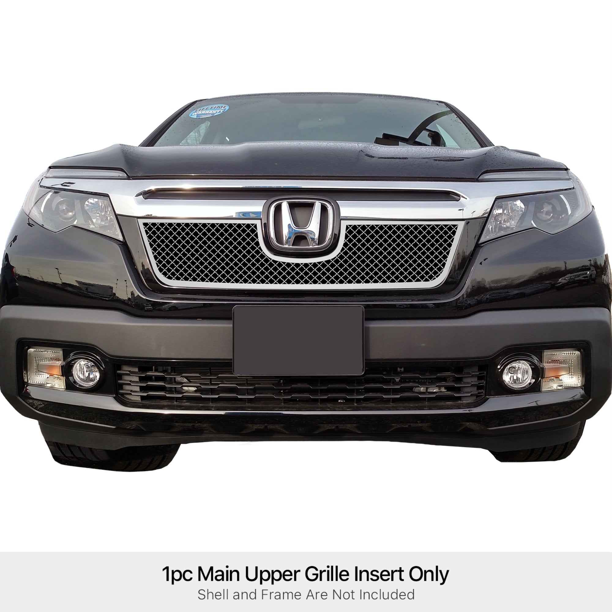 Stainless Steel Main Upper Mesh Grille 2017-2020 Honda Ridgeline