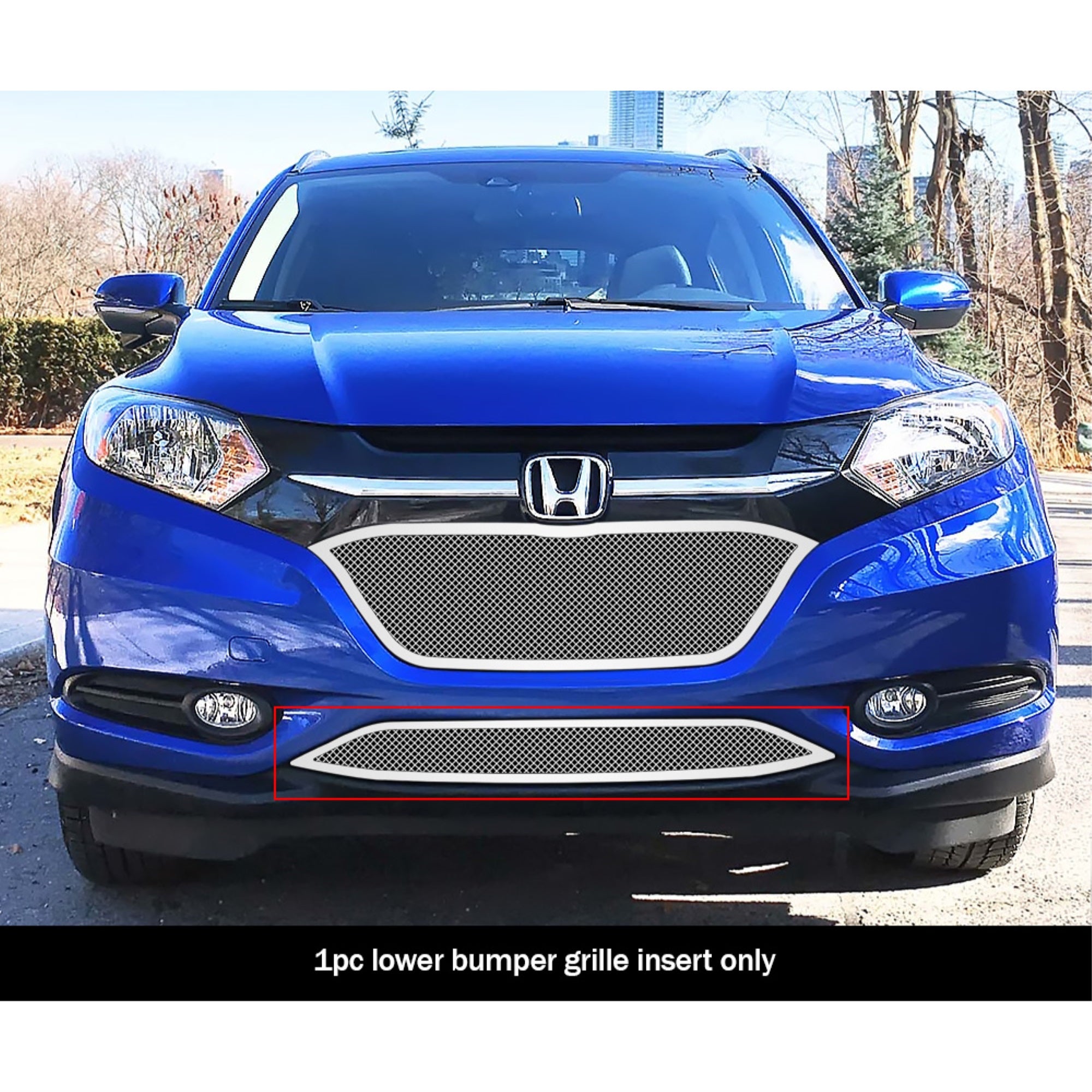 Stainless Steel Lower Bumper Mesh Grille 2016-2018 Honda HR-V
