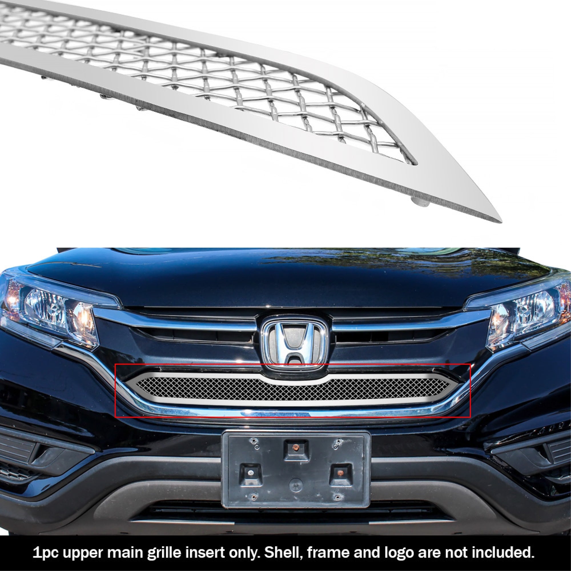 2015-2016 Honda Cr-V Stainless Steel Polished Finish 1.8 Mm Wire Mesh Mesh Grille