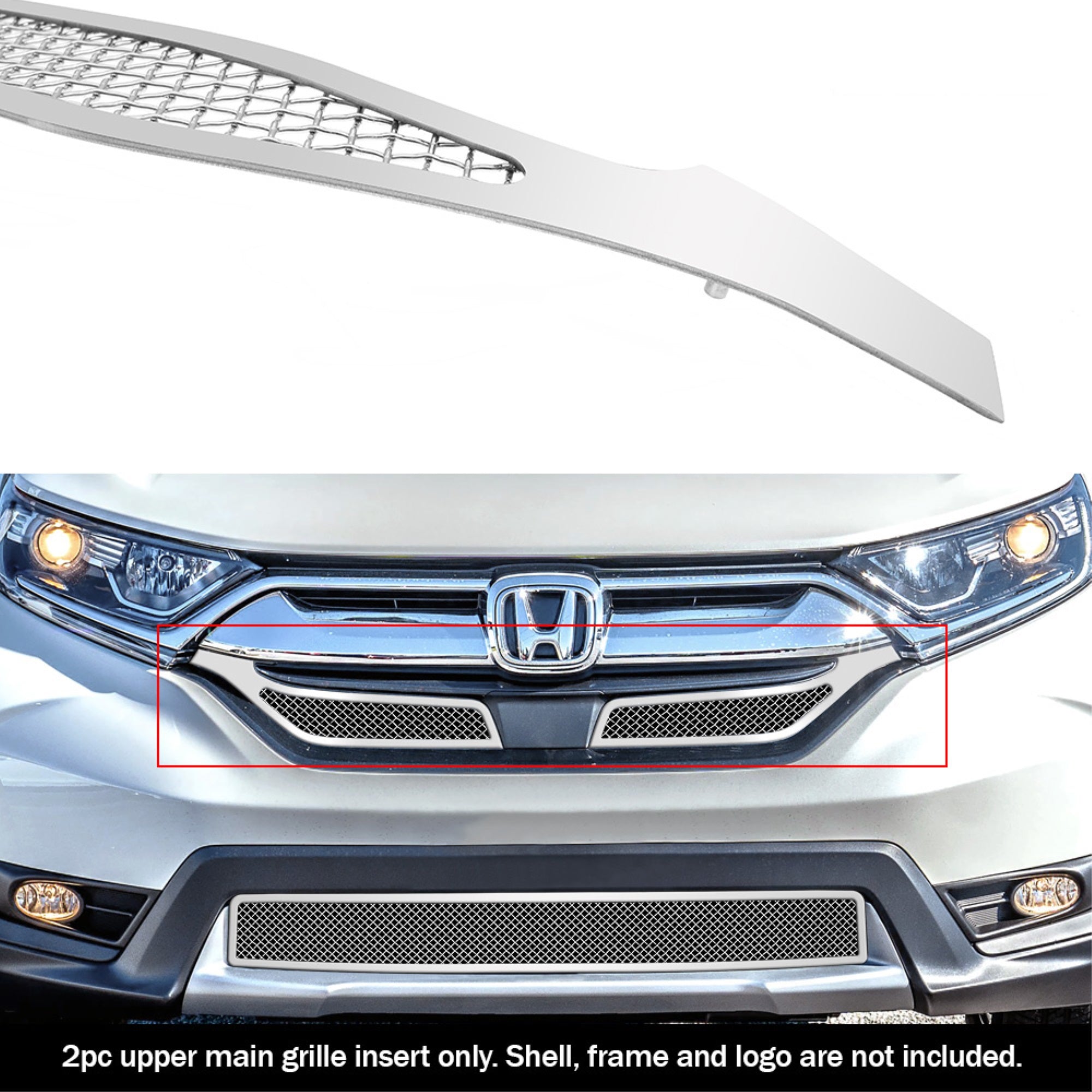2017-2019 Honda Cr-V Stainless Steel Polished Finish 1.8 Mm Wire Mesh Mesh Grille