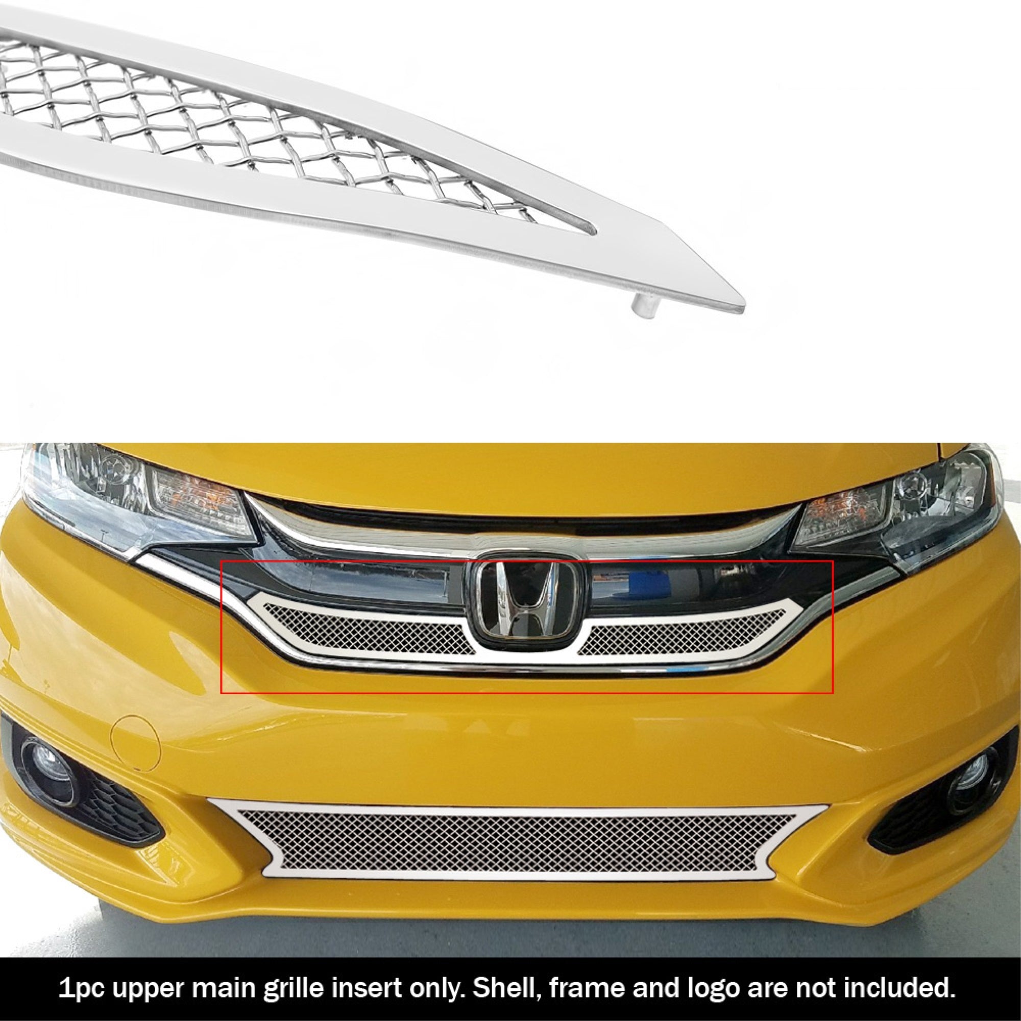 2018-2019 Honda Fit With Logo Show Stainless Steel Polished Finish 1.8 Mm Wire Mesh Mesh Grille