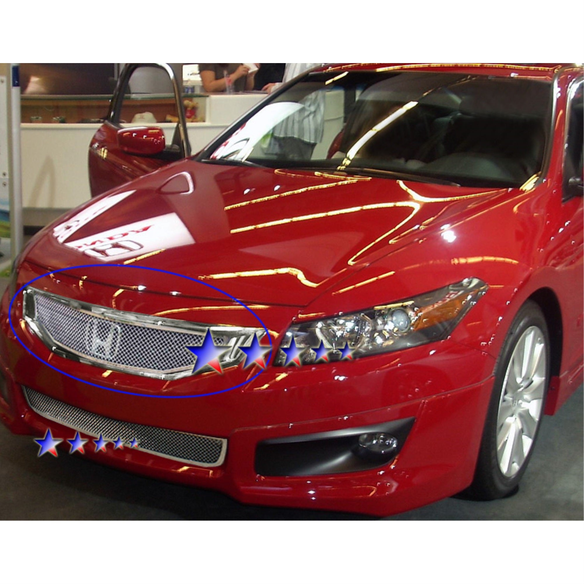 2008-2010 Honda Accord  Coupe Stainless Steel Polished Finish 1.8 Mm Wire Mesh Mesh Grille