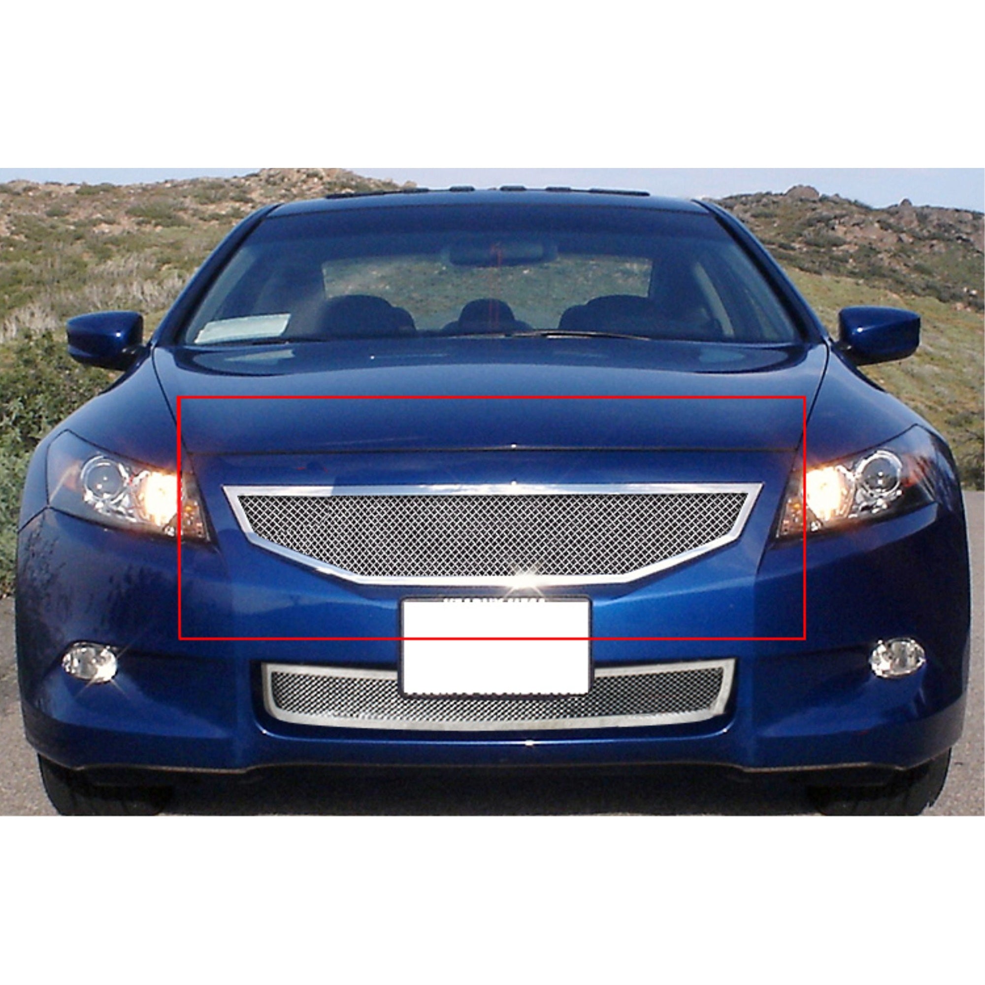 2008-2010 Honda Accord  Coupe Stainless Steel Polished Finish 1.8 Mm Wire Mesh Mesh Grille