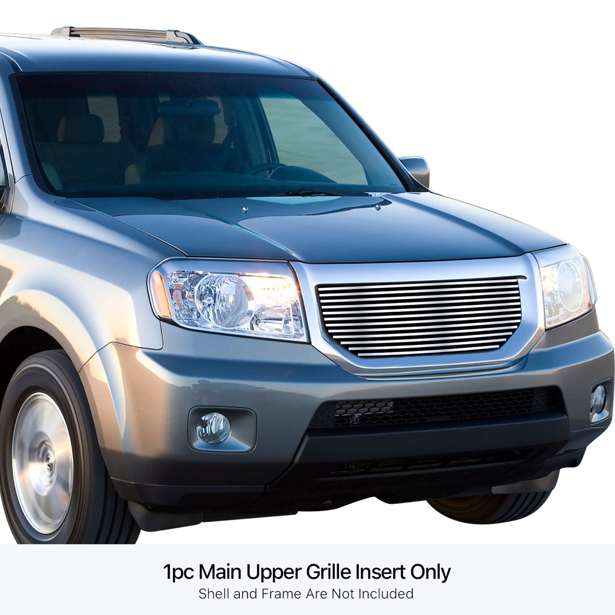 Stainless Steel Main Upper Stainless Steel Billet Grille 2009-2011 Honda Pilot