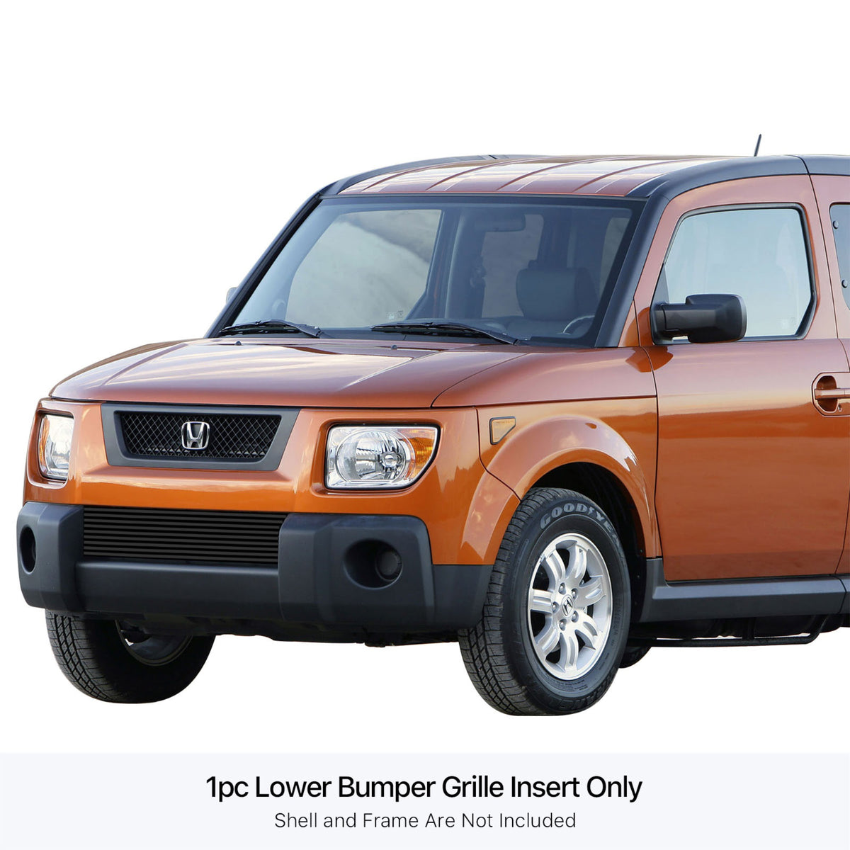 Stainless Steel Lower Bumper Black Stainless Steel Billet Grille 2003-2006 Honda Element