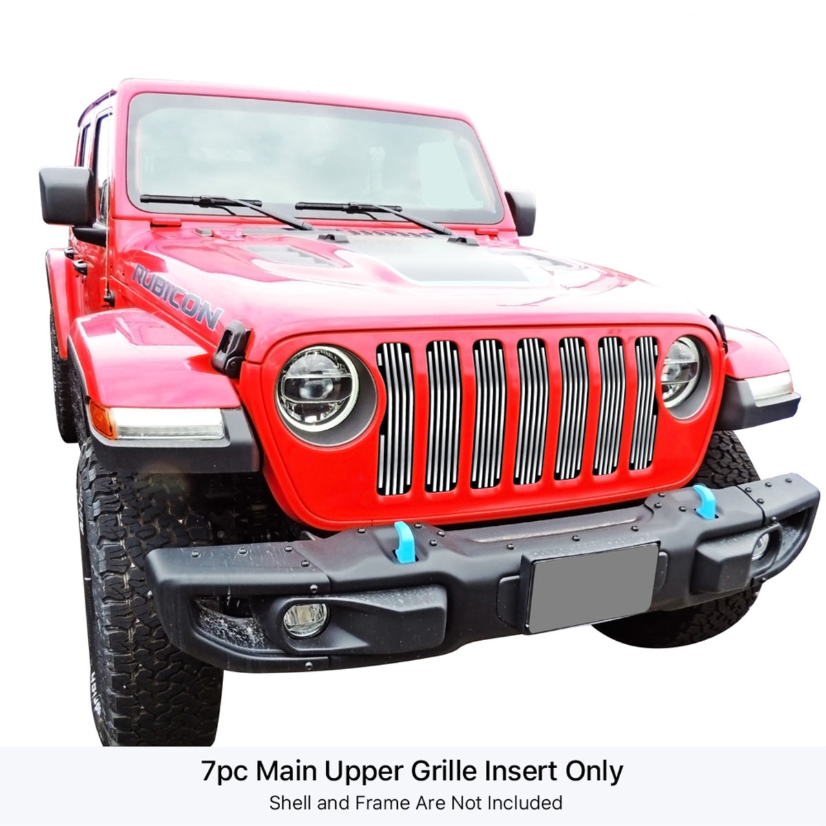 2018-2022 Jeep Wrangler Jl Not For Jk 304 Stainless Steel Polished Finish Vertical Billet Stainless Steel Billet Grille