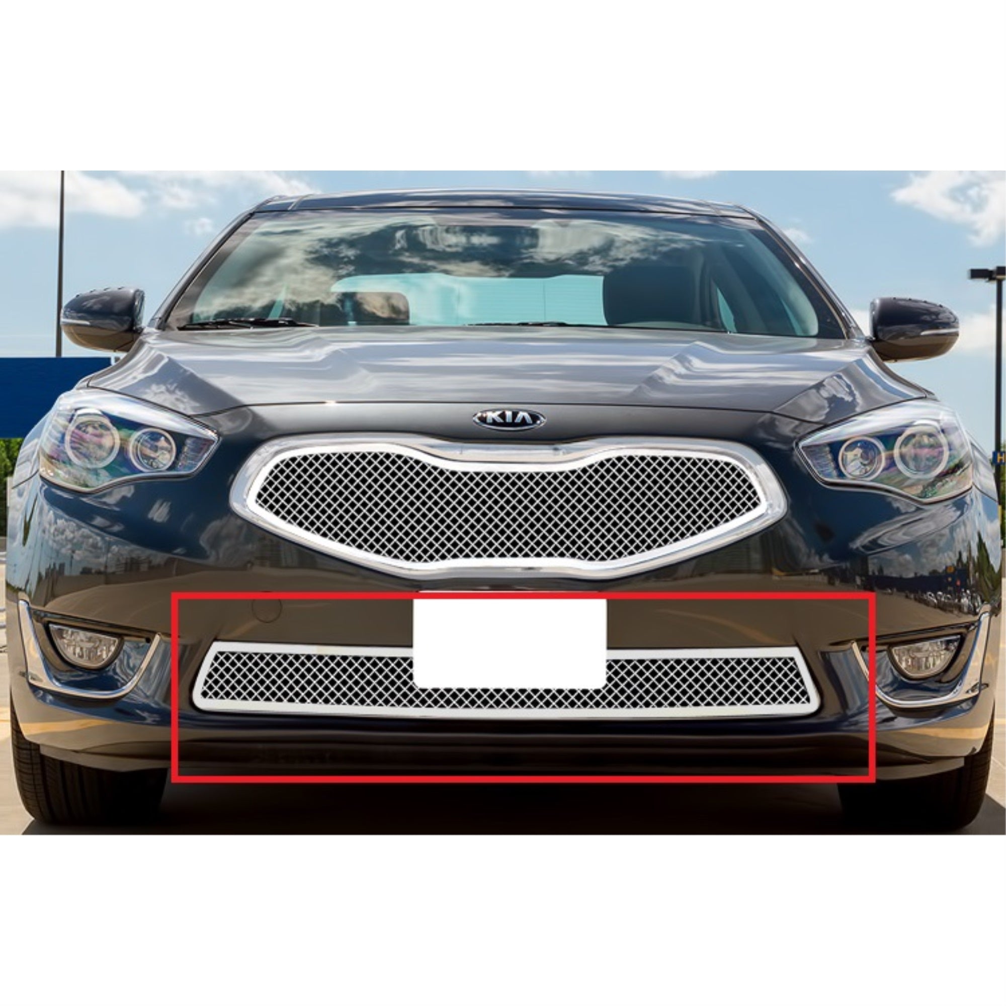 2014-2016 Kia Cadenza Not For Premium And Limited Model Stainless Steel Polished Finish 1.8 Mm Wire Mesh Mesh Grille