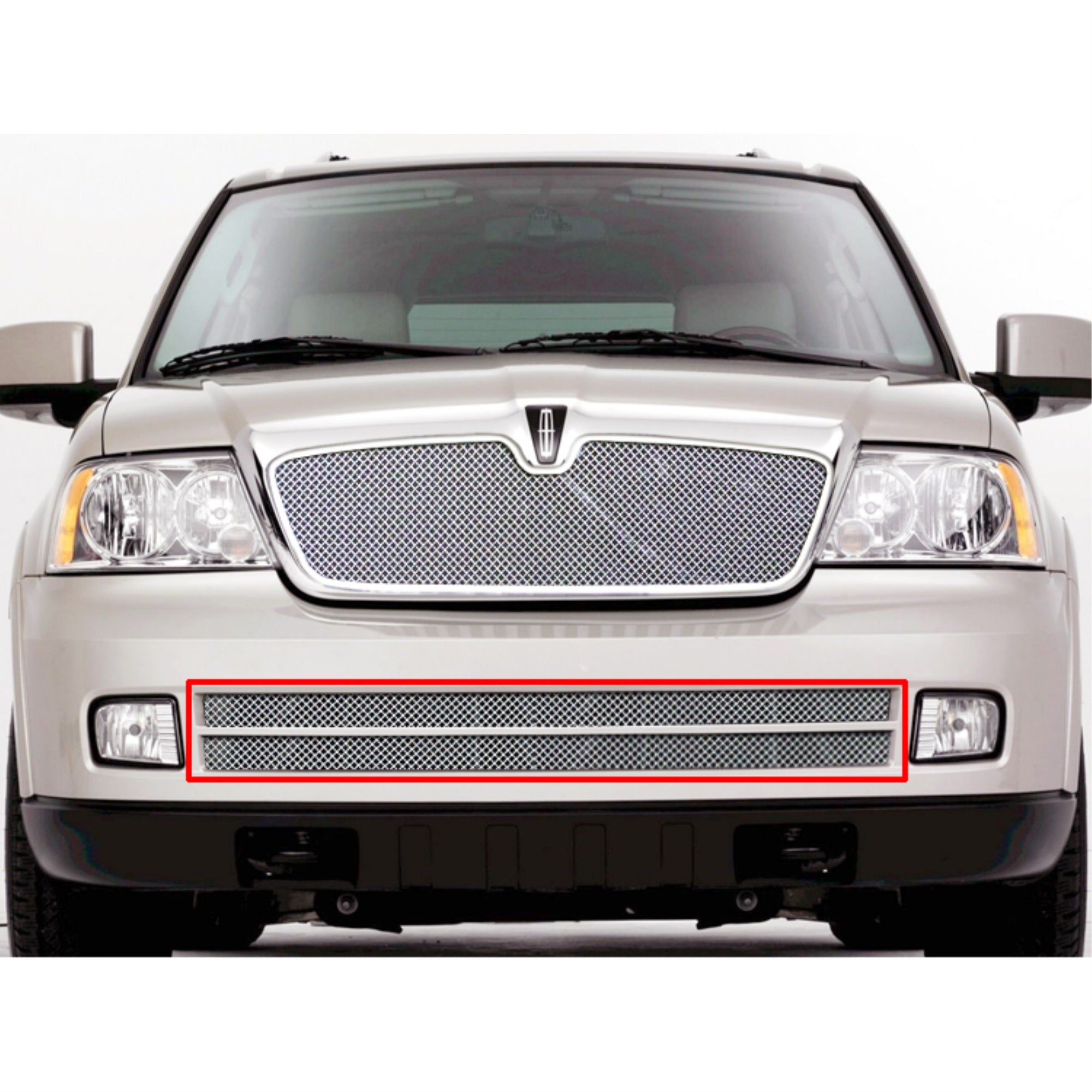 2005-2006 Lincoln Navigator Stainless Steel Polished Finish 1.8 Mm Wire Mesh Mesh Grille