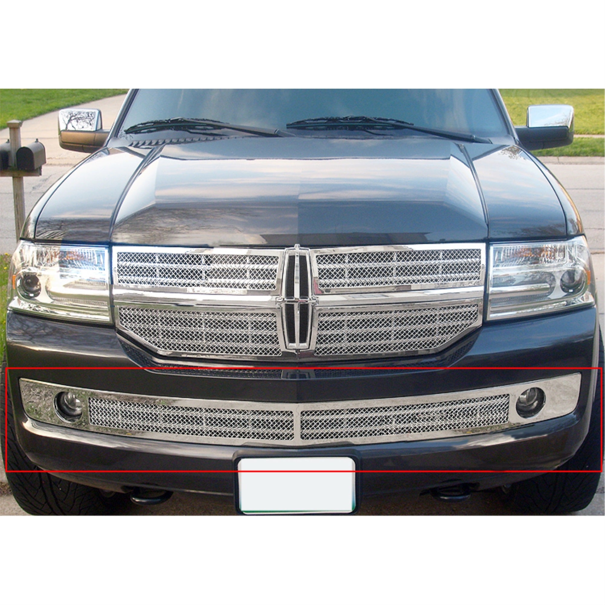 2007-2014 Lincoln Navigator Stainless Steel Polished Finish 1.8 Mm Wire Mesh Mesh Grille