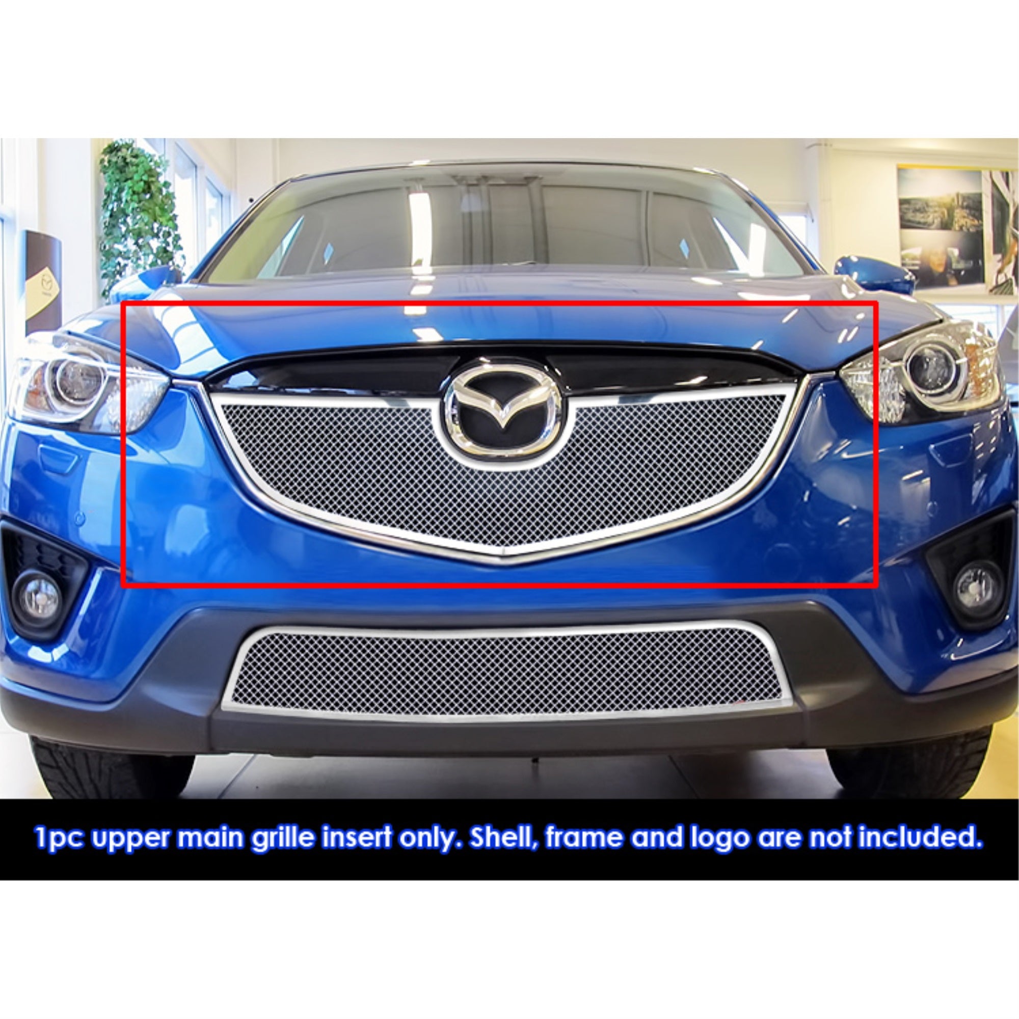 2012-2015 Mazda Cx-5 Stainless Steel Polished Finish 1.8 Mm Wire Mesh Mesh Grille