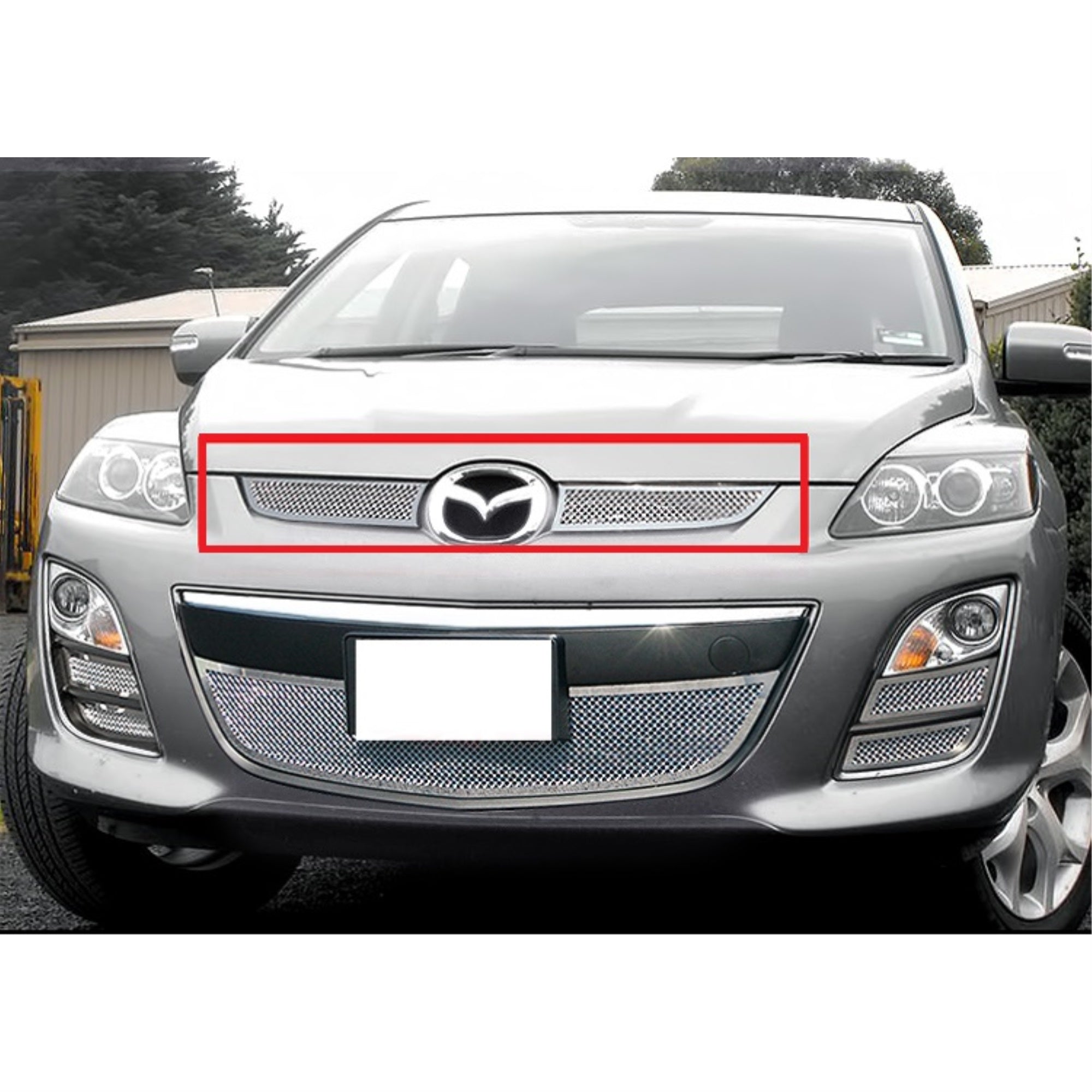 2010-2012 Mazda Cx-7 Stainless Steel Polished Finish 1.8 Mm Wire Mesh Mesh Grille