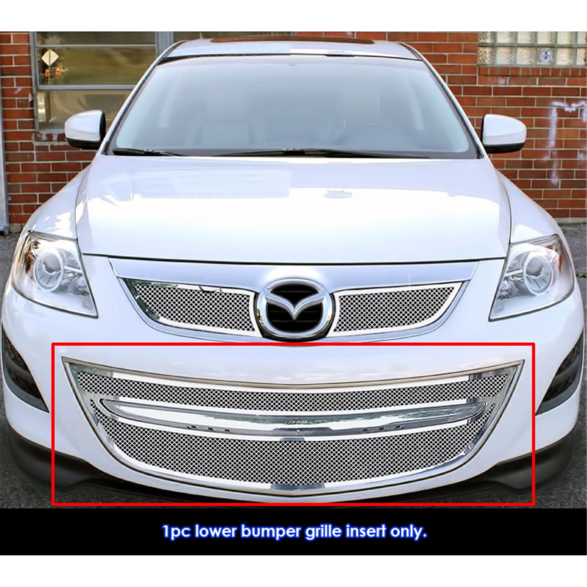 2010-2012 Mazda Cx-9 Stainless Steel Polished Finish 1.8 Mm Wire Mesh Mesh Grille