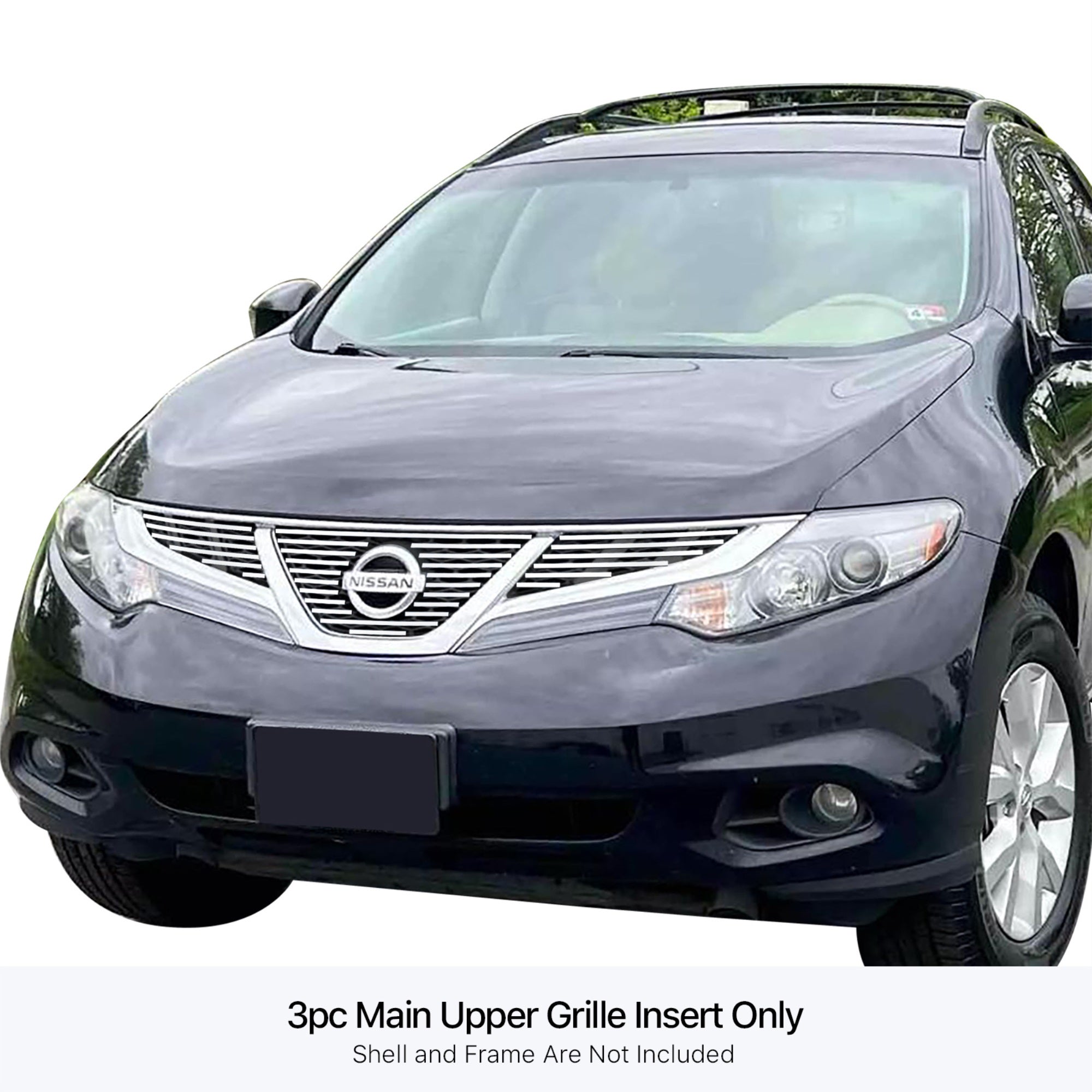 Stainless Steel Main Upper Stainless Steel Billet Grille 2011-2014  Murano