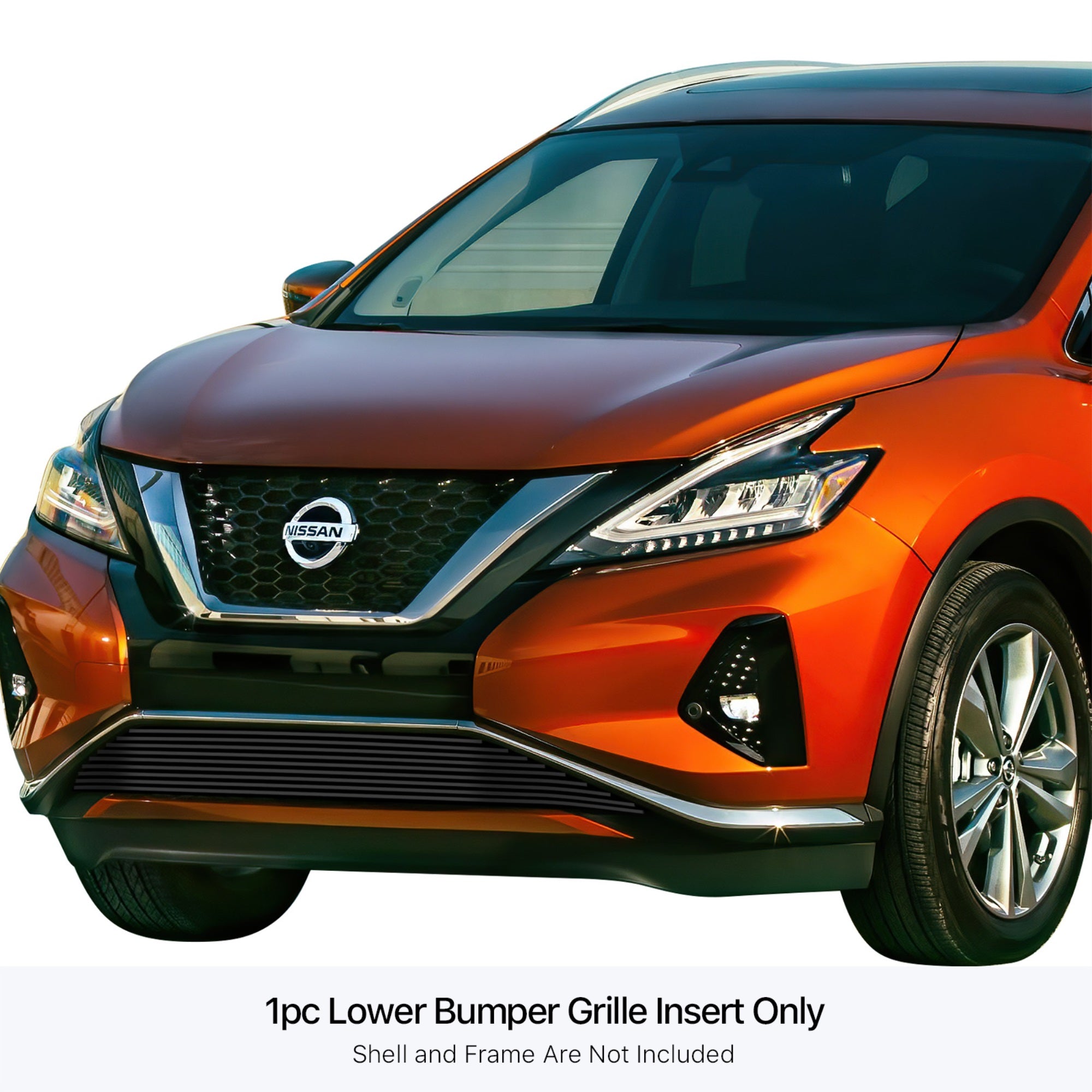 Stainless Steel Lower Bumper Black Stainless Steel Billet Grille 2019-2024  Murano