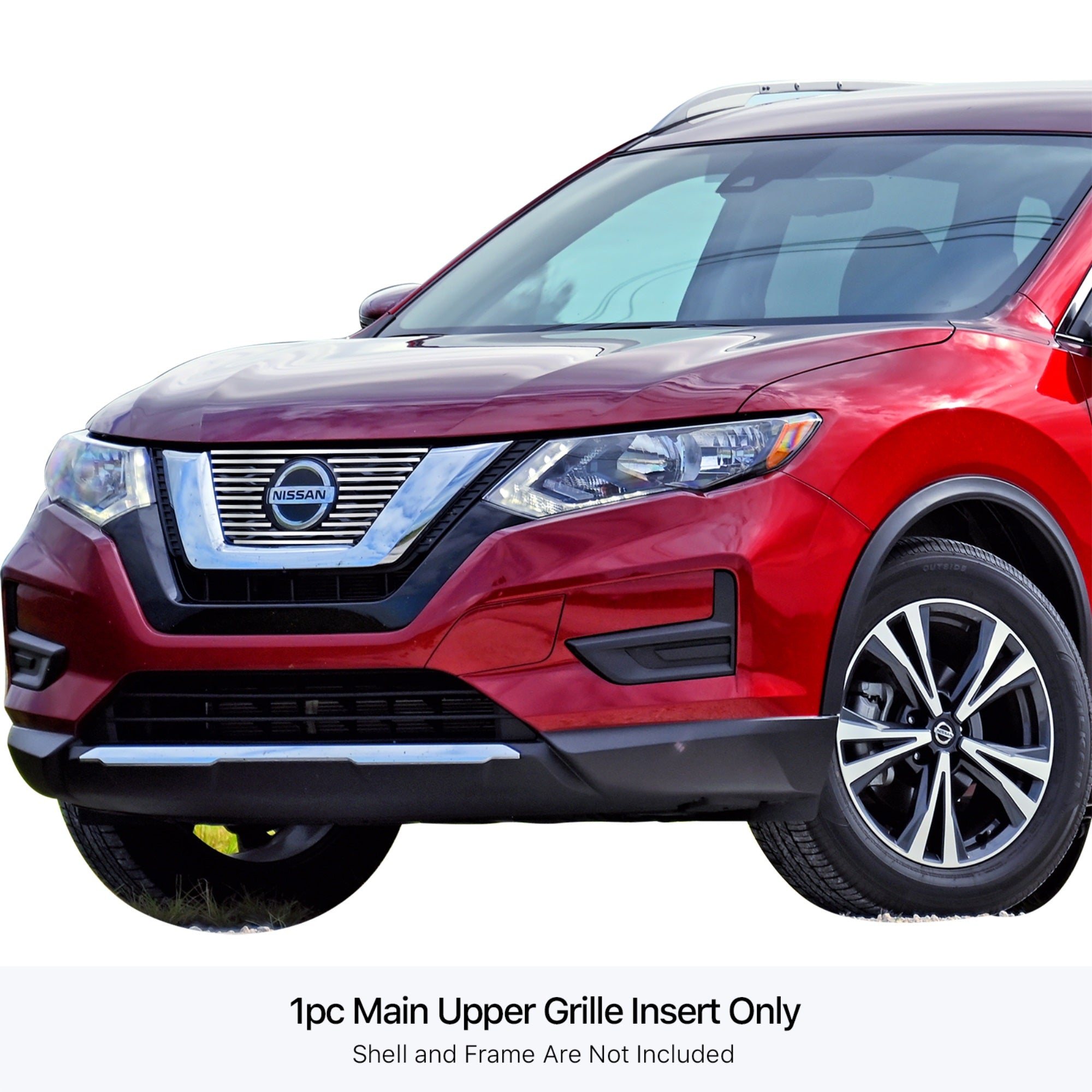 Stainless Steel Main Upper Stainless Steel Billet Grille 2017-2020  Rogue