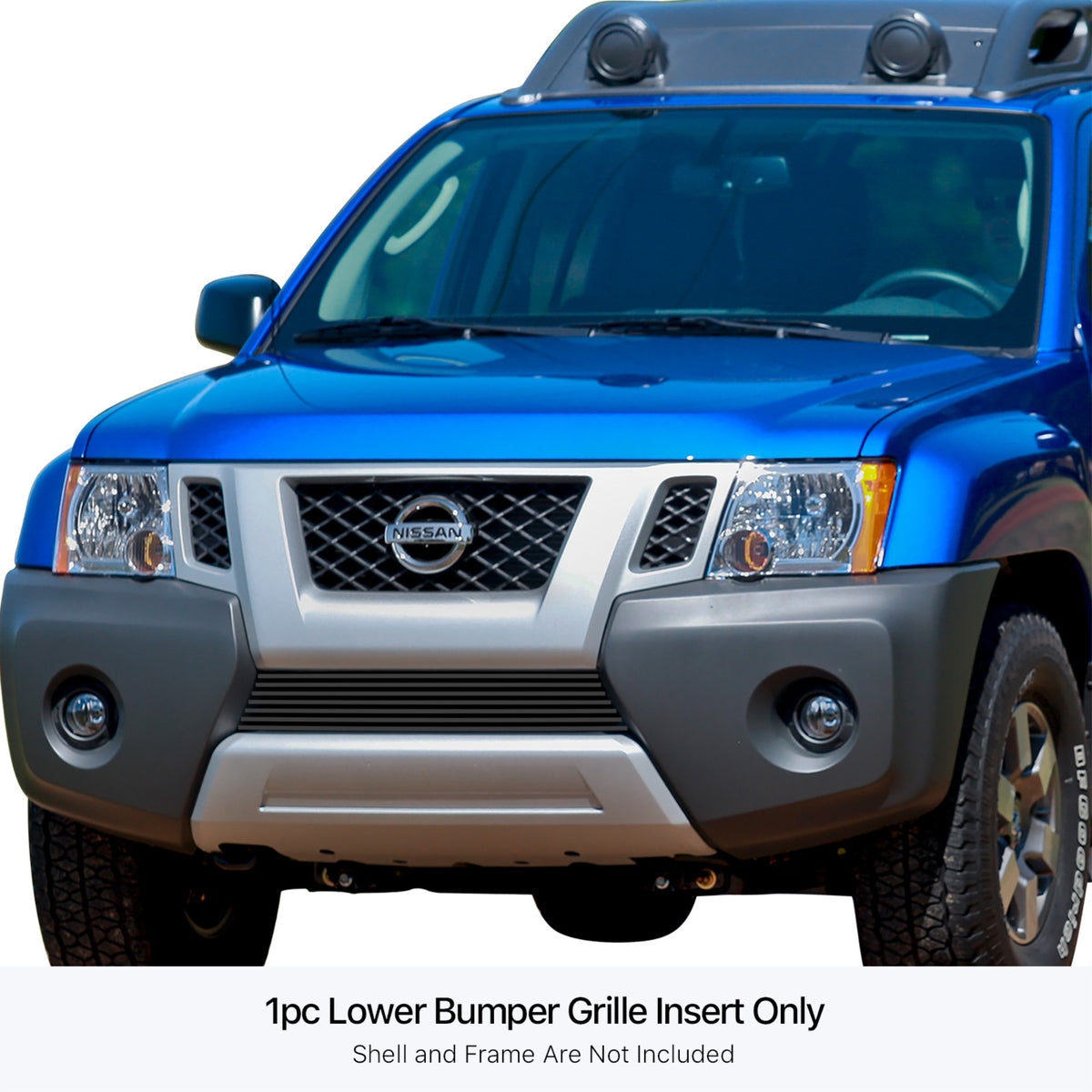 Stainless Steel Lower Bumper Black Stainless Steel Billet Grille 2009-2012  Xterra