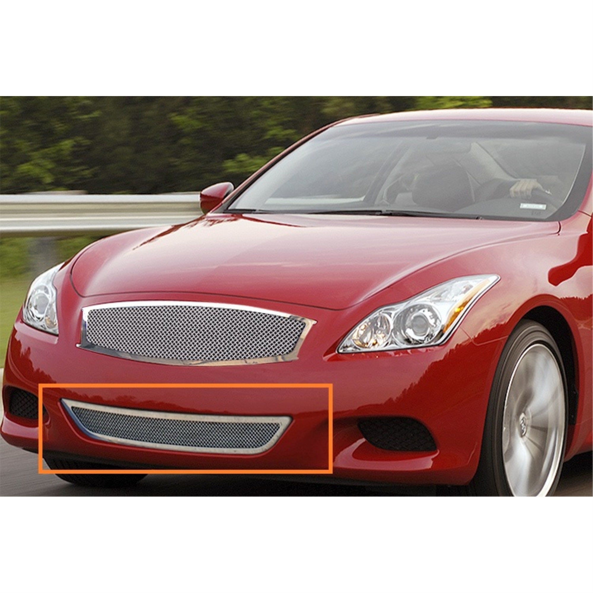 2008-2010 Infiniti G37 Coupe Sport Edition Only Stainless Steel Polished Finish 1.8 Mm Wire Mesh Mesh Grille