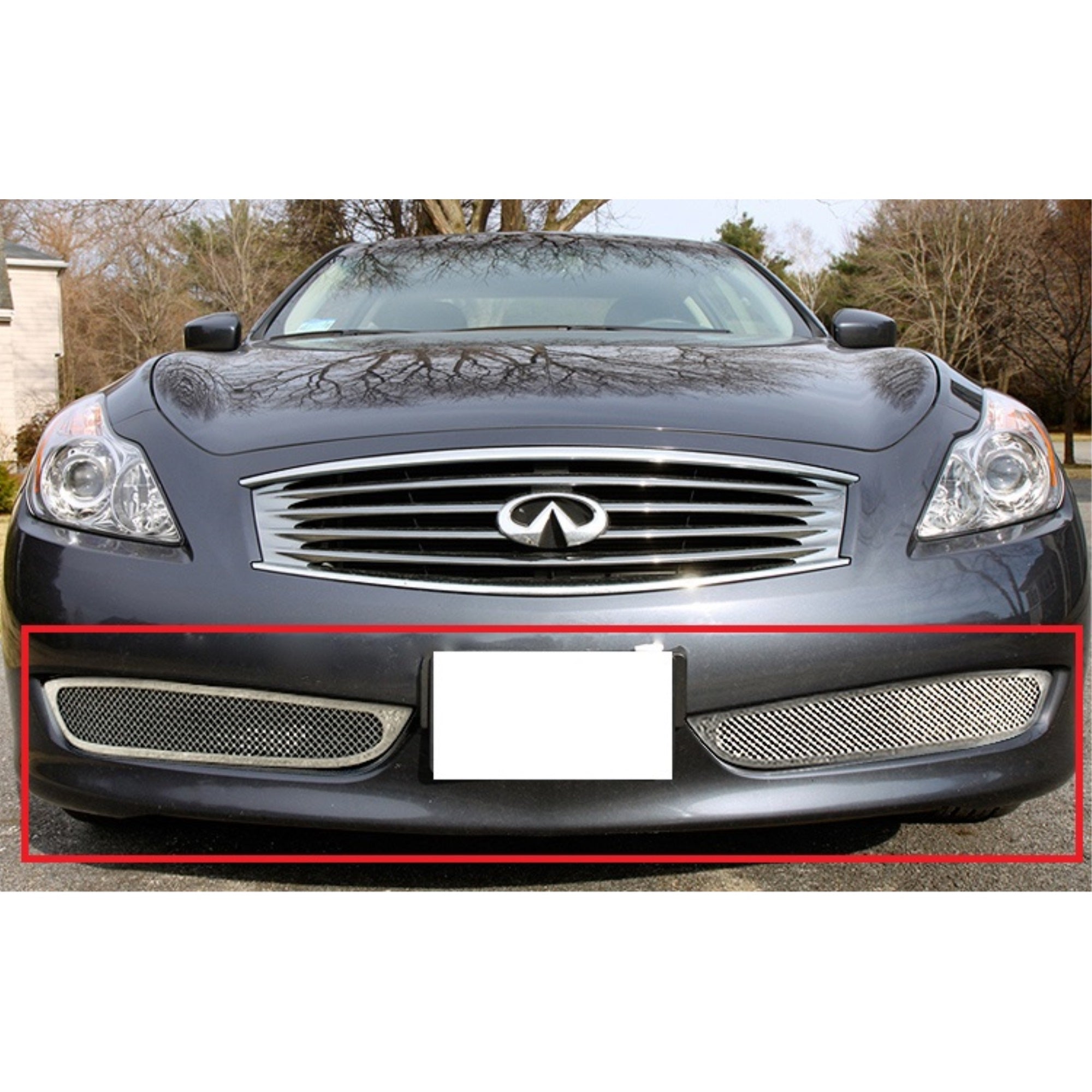 2008-2010 Infiniti G37 Coupe Except Sport Edition Stainless Steel Polished Finish 1.8 Mm Wire Mesh Mesh Grille