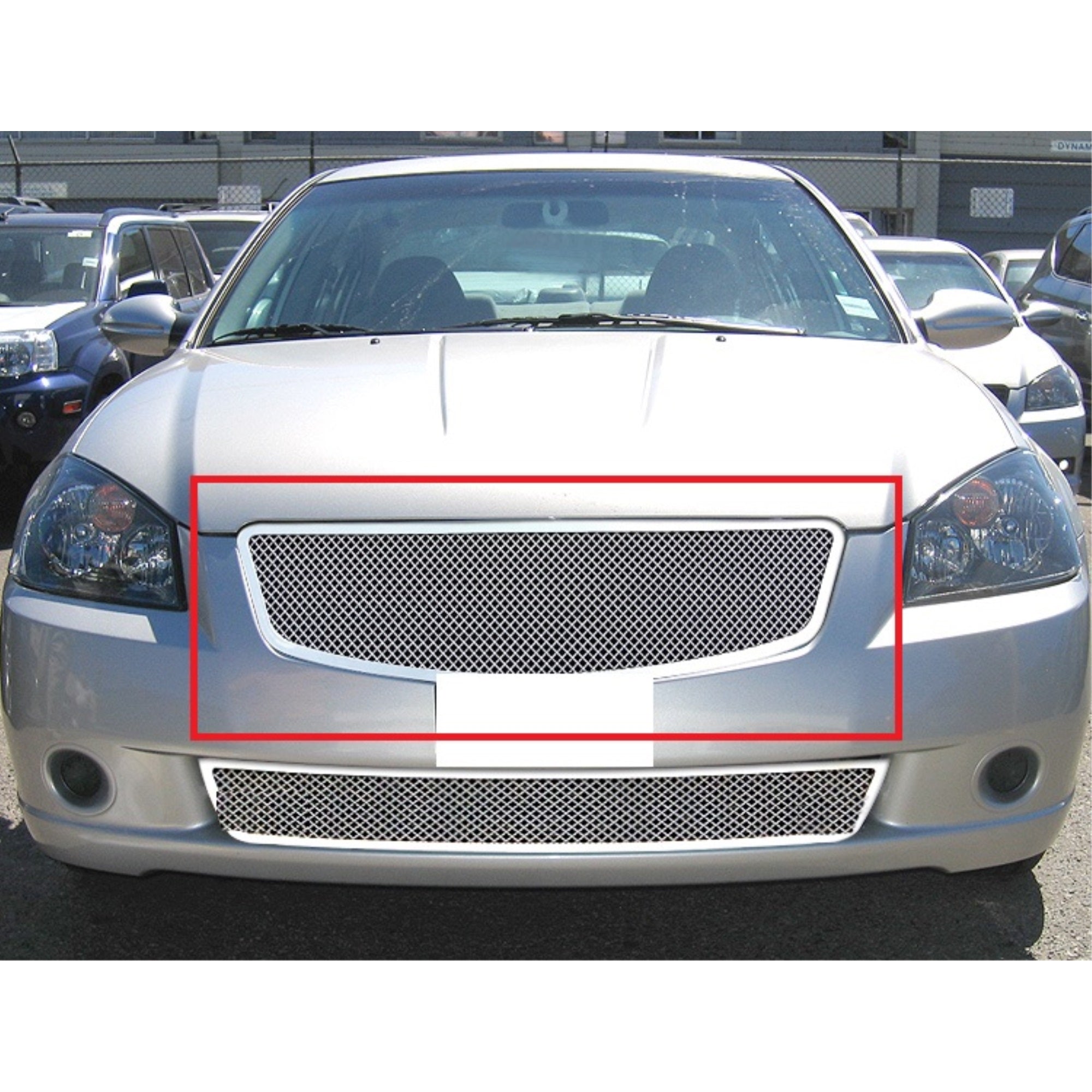 2005-2006 Nissan Altima All Models Stainless Steel Polished Finish 1.8 Mm Wire Mesh Mesh Grille
