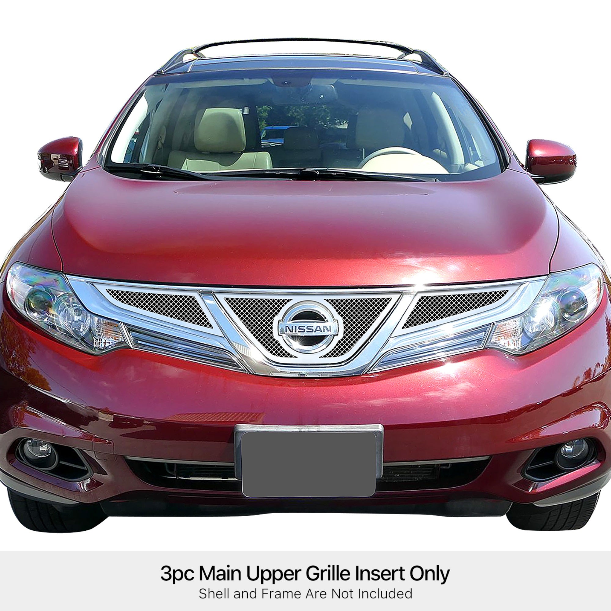 Stainless Steel Main Upper Mesh Grille 2011-2014  Murano