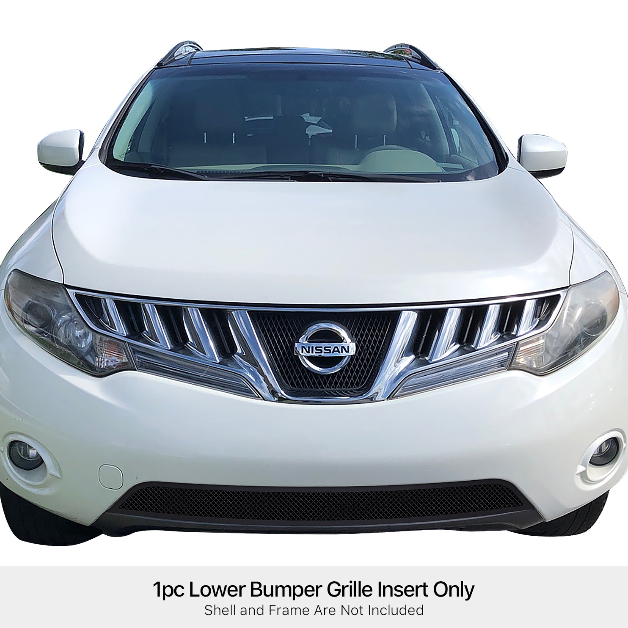 Stainless Steel Lower Bumper Black Wire Mesh Grille 2009-2010  Murano